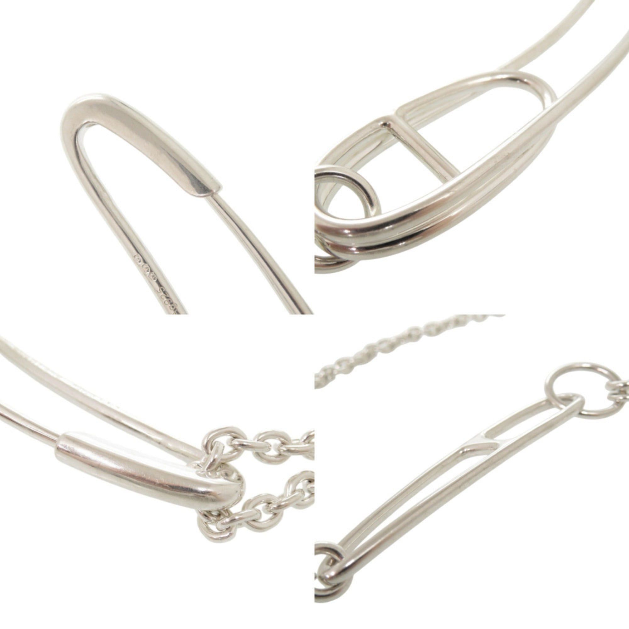 Hermes Hermes Chaine d'Ancre Punk Long Sterling Silver 925 Necklace 1791HERMES Size ONE SIZE - 9 Thumbnail
