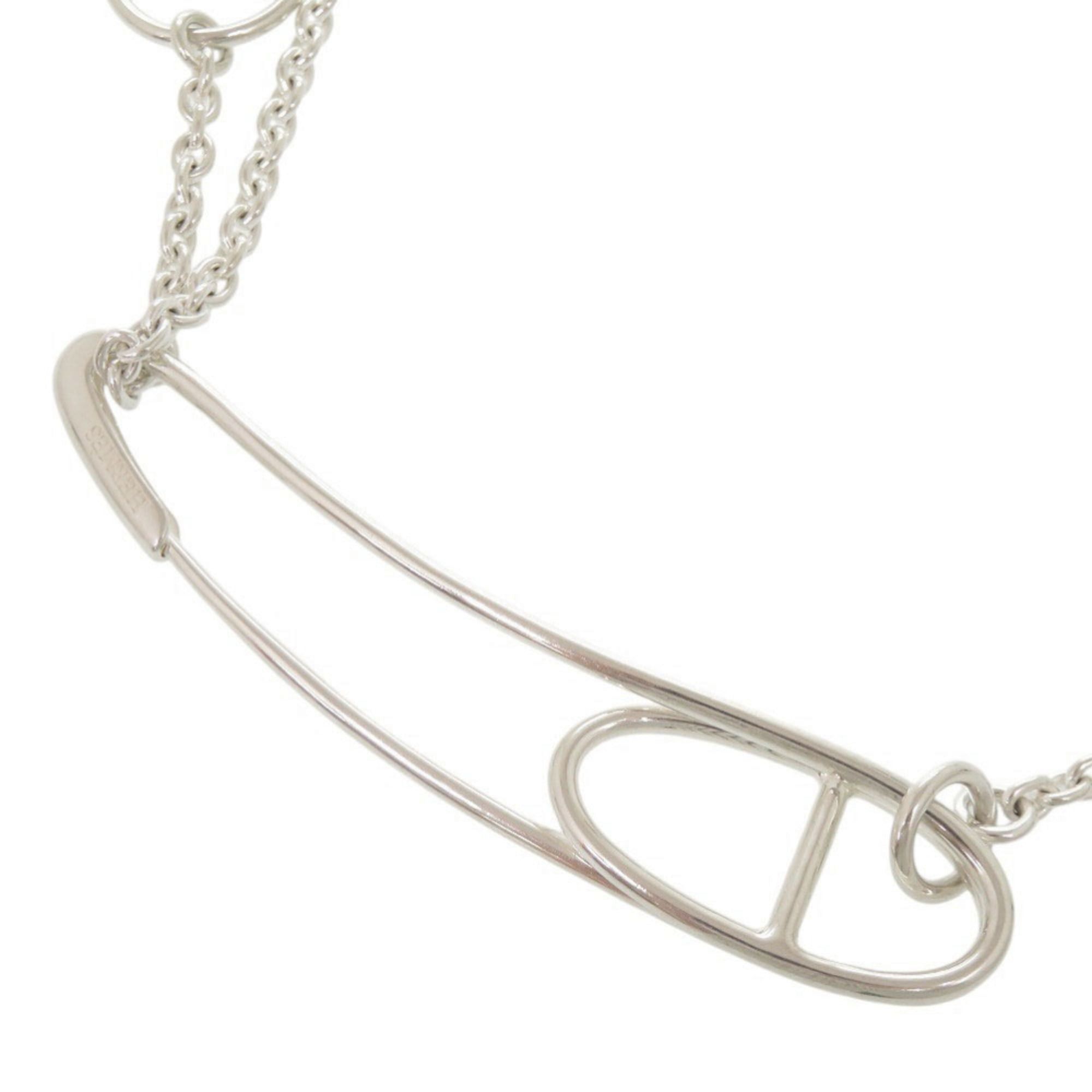 Hermes Hermes Chaine d'Ancre Punk Long Sterling Silver 925 Necklace 1791HERMES Size ONE SIZE - 4 Thumbnail