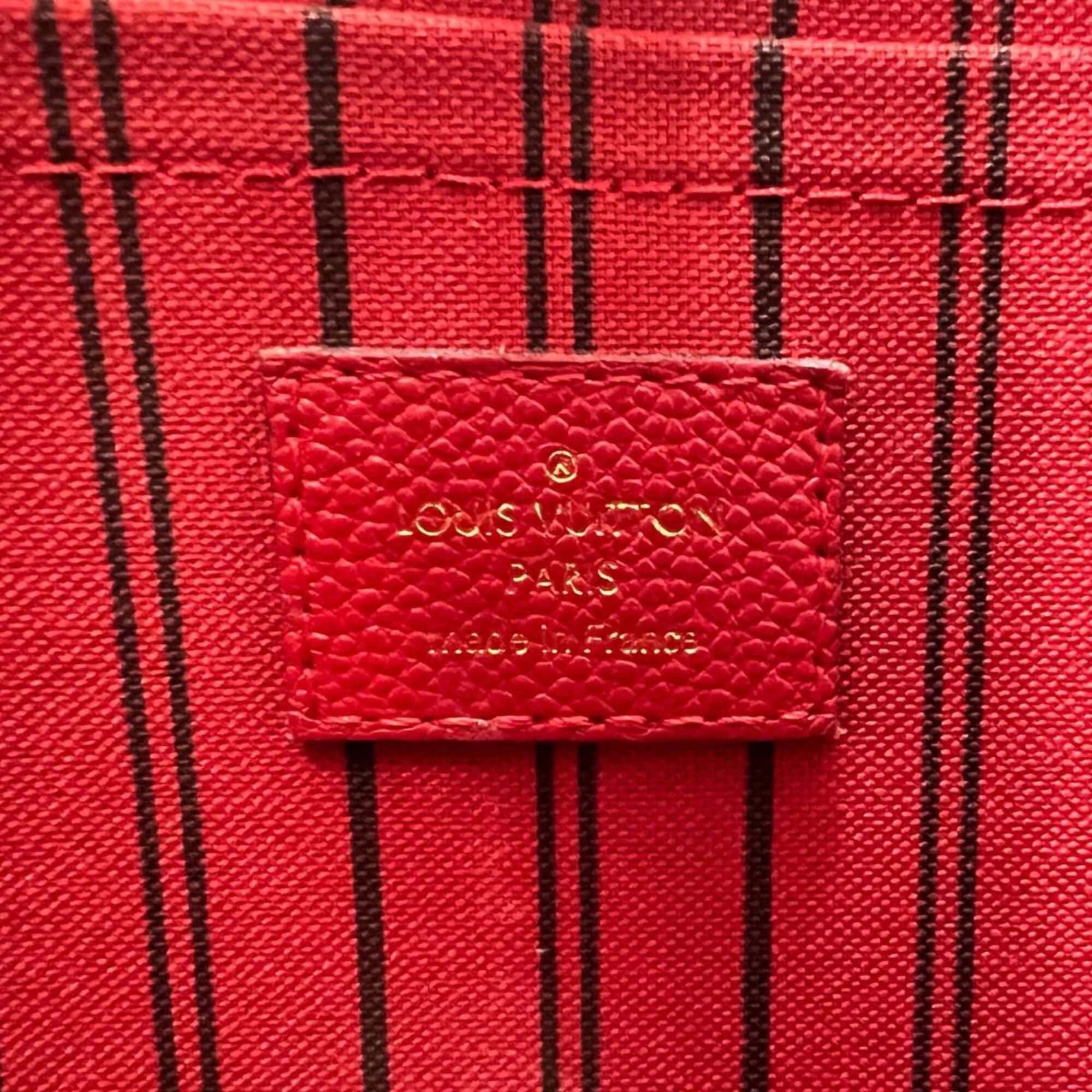 Louis Vuitton Louis Vuitton Handbag Cerise Montaigne MM Monogram Empreinte M41194 Red Size ONE SIZE - 12 Thumbnail