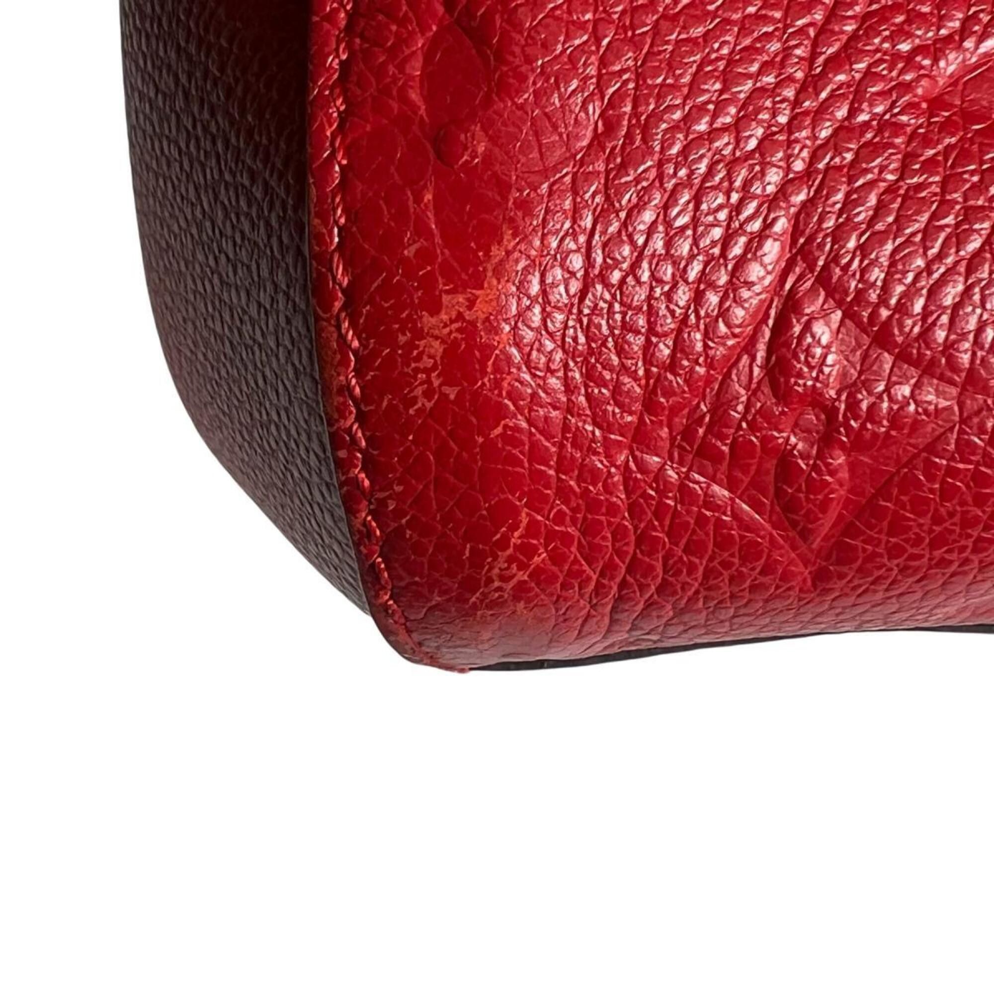 Louis Vuitton Louis Vuitton Handbag Cerise Montaigne MM Monogram Empreinte M41194 Red Size ONE SIZE - 19 Thumbnail