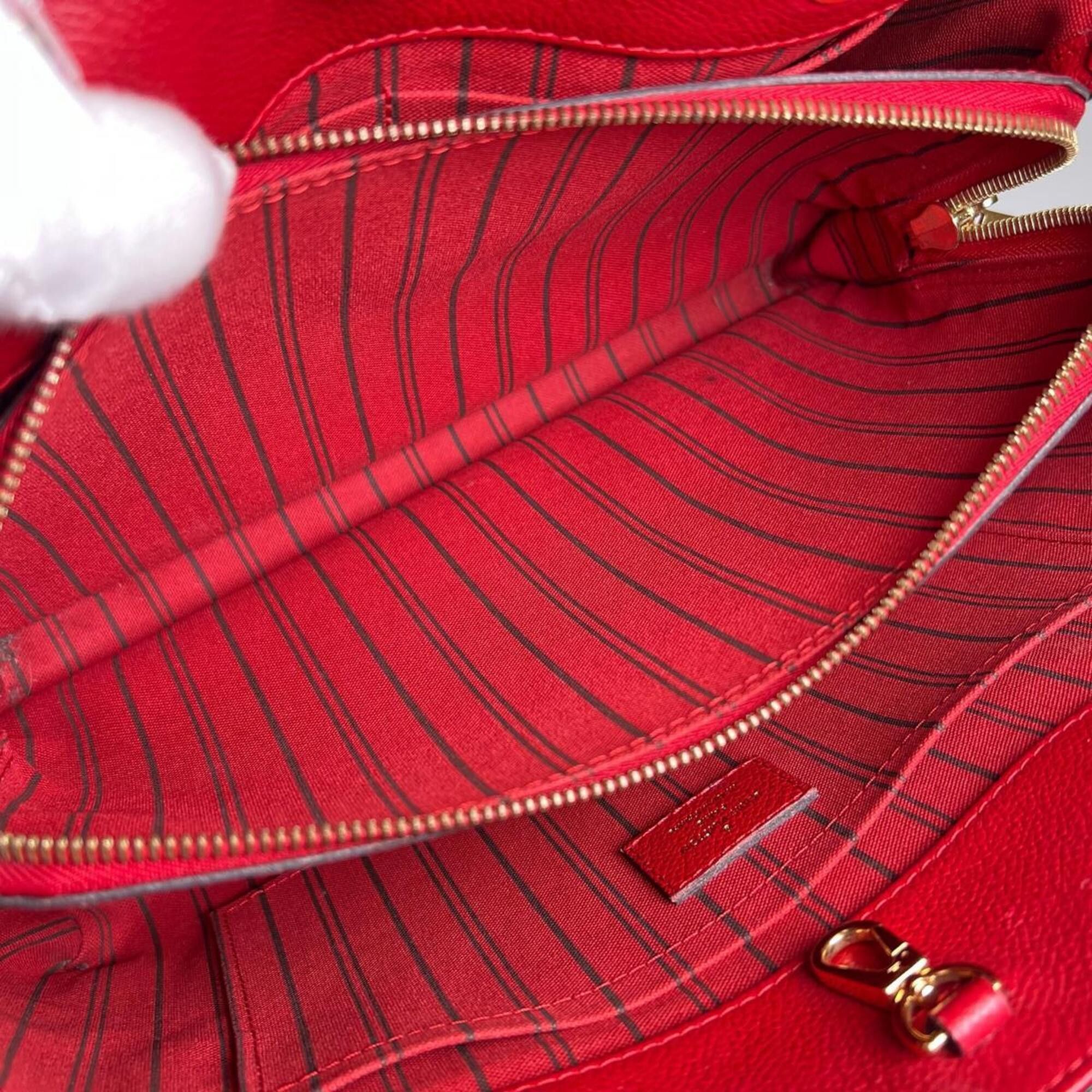 Louis Vuitton Louis Vuitton Handbag Cerise Montaigne MM Monogram Empreinte M41194 Red Size ONE SIZE - 11 Thumbnail