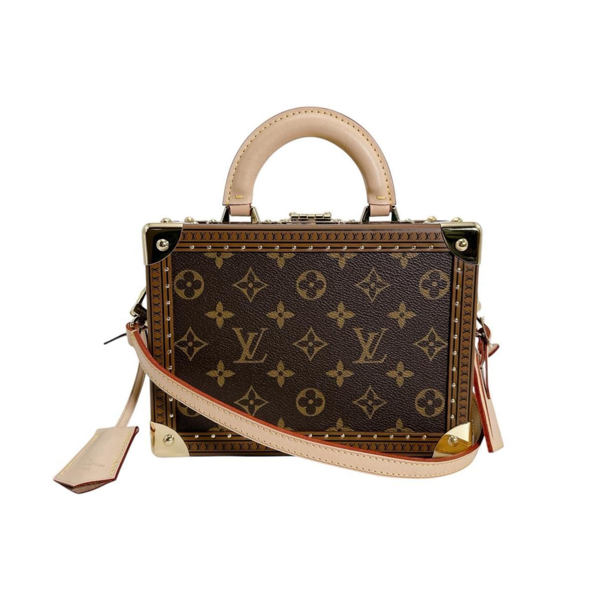 Louis Vuitton Louis Vuitton Petite Valise handbag, Monogram canvas, M20468, brown. Size ONE SIZE - 3 Thumbnail