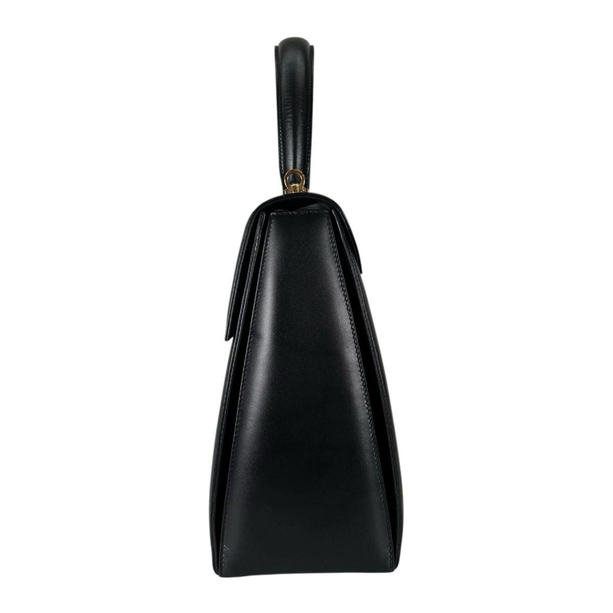 Salvatore Ferragamo Salvatore Ferragamo Compact Gancini Leather Handbag E210536 Black Size ONE SIZE - 3 Thumbnail
