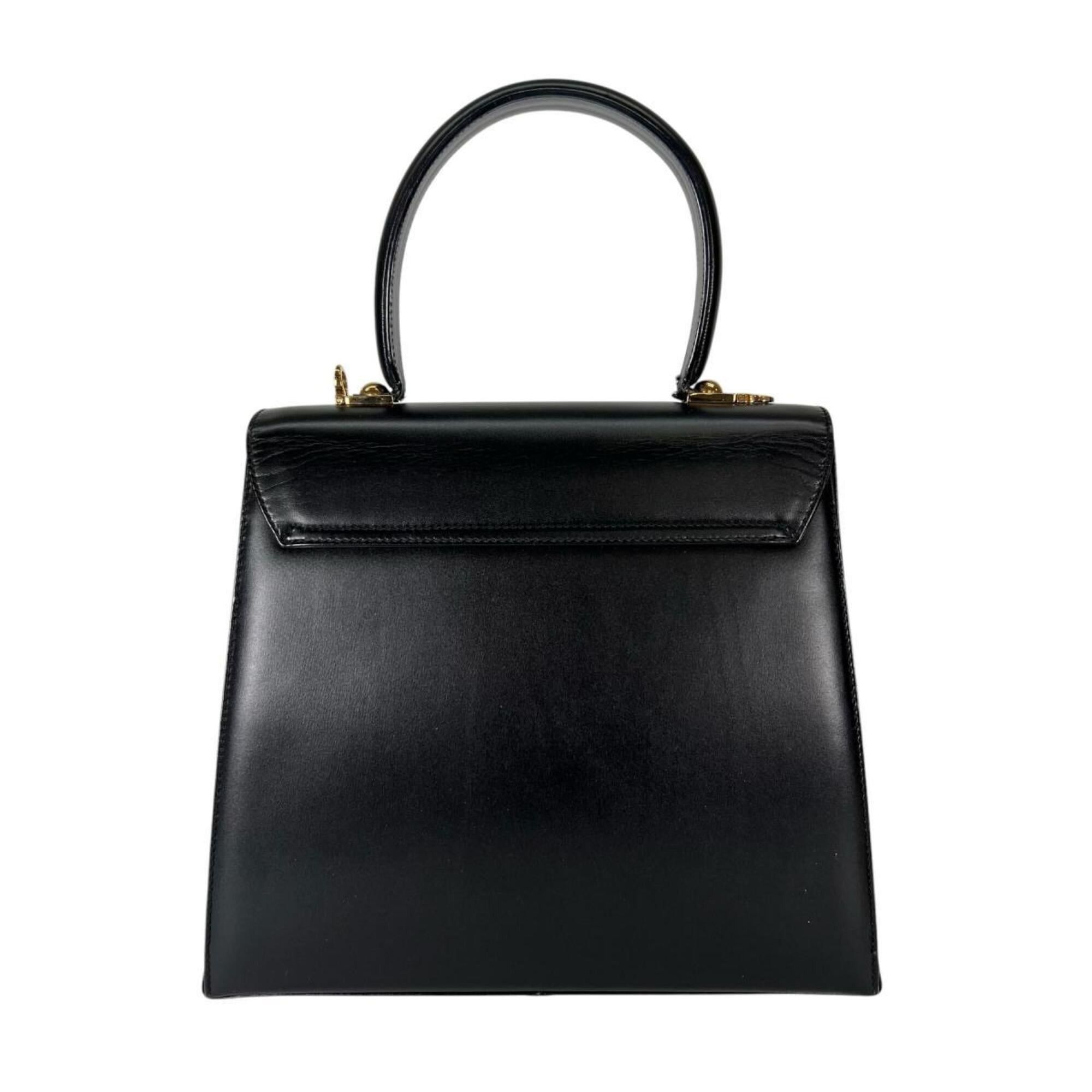 Salvatore Ferragamo Salvatore Ferragamo Compact Gancini Leather Handbag E210536 Black Size ONE SIZE - 2 Thumbnail