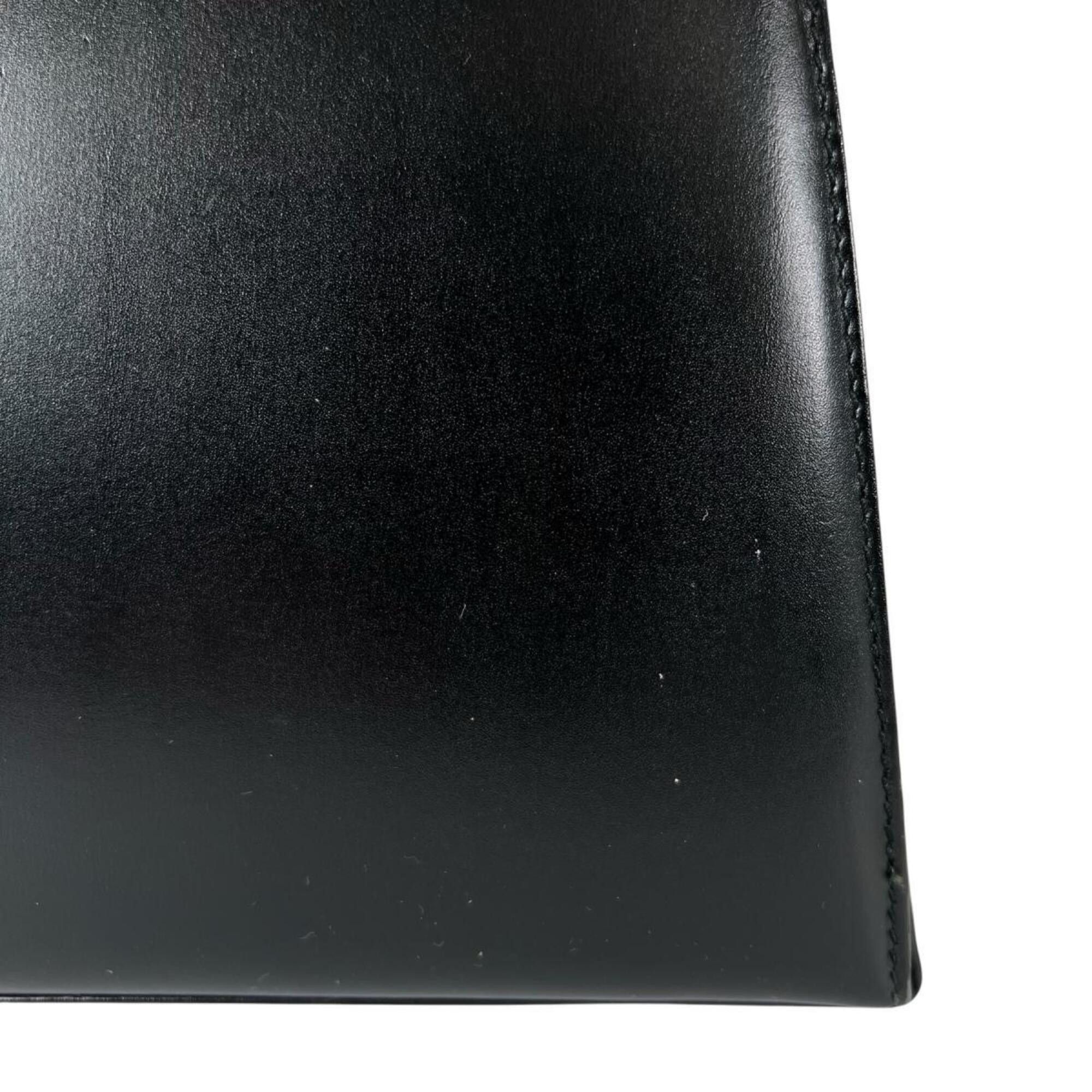Salvatore Ferragamo Salvatore Ferragamo Compact Gancini Leather Handbag E210536 Black Size ONE SIZE - 9 Thumbnail