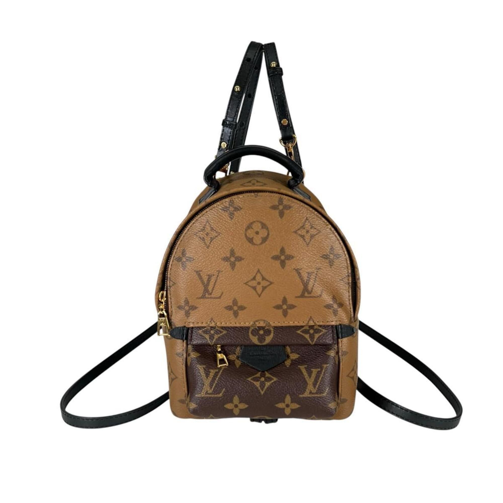 Louis Vuitton Louis Vuitton MINI Monogram Reverse Palm Springs Leather Backpack (M44872, Brown) Size ONE SIZE - 2 Thumbnail