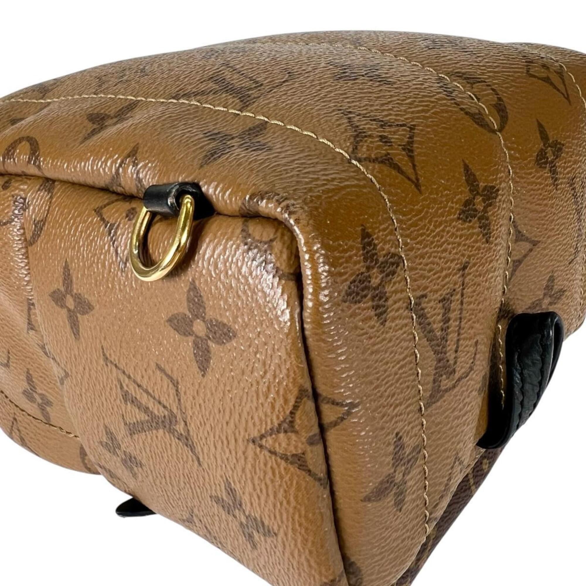 Louis Vuitton Louis Vuitton MINI Monogram Reverse Palm Springs Leather Backpack (M44872, Brown) Size ONE SIZE - 8 Thumbnail