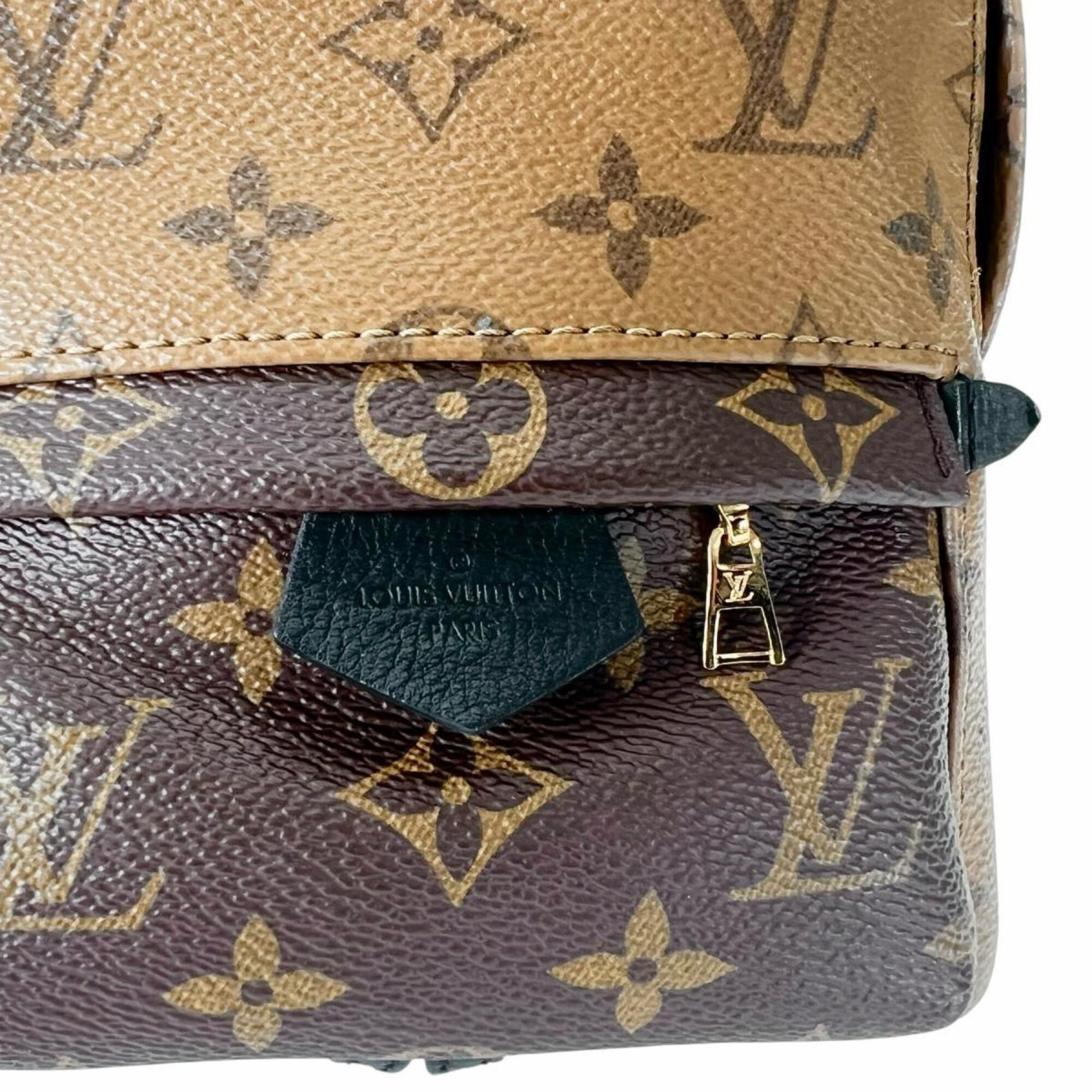 Louis Vuitton Louis Vuitton MINI Monogram Reverse Palm Springs Leather Backpack (M44872, Brown) Size ONE SIZE - 12 Thumbnail