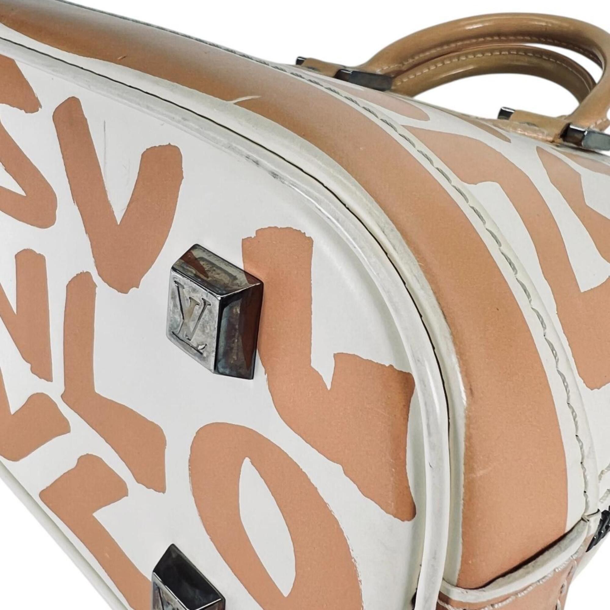 Louis Vuitton Louis Vuitton Handbag Graffiti Stephen Sprouse Alma MM Leather M92180 Beige Size ONE SIZE - 6 Thumbnail