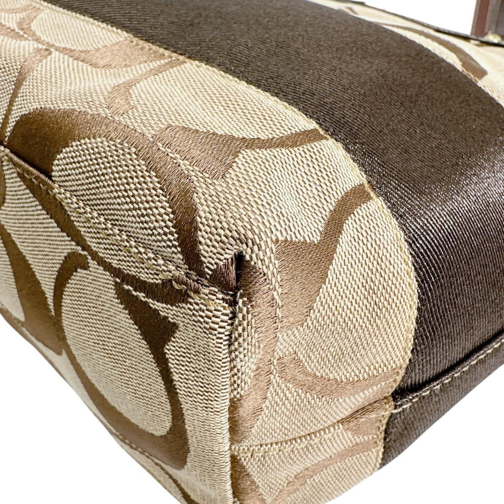Coach Coach tote bag, canvas, signature pattern, 10124 brown Size ONE SIZE - 7 Thumbnail