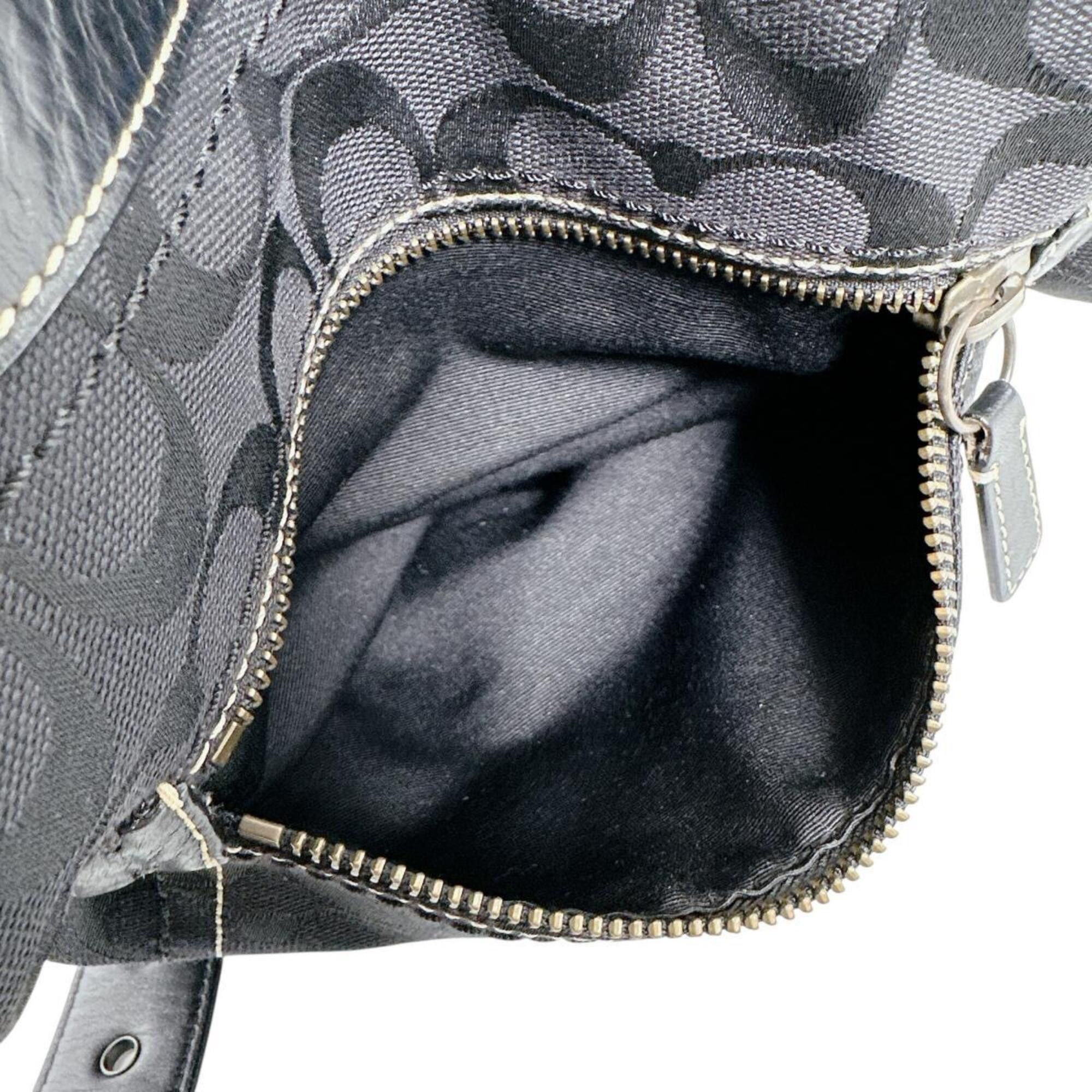Coach Coach shoulder bag, crossbody style, signature canvas, 10403 black Size ONE SIZE - 11 Thumbnail