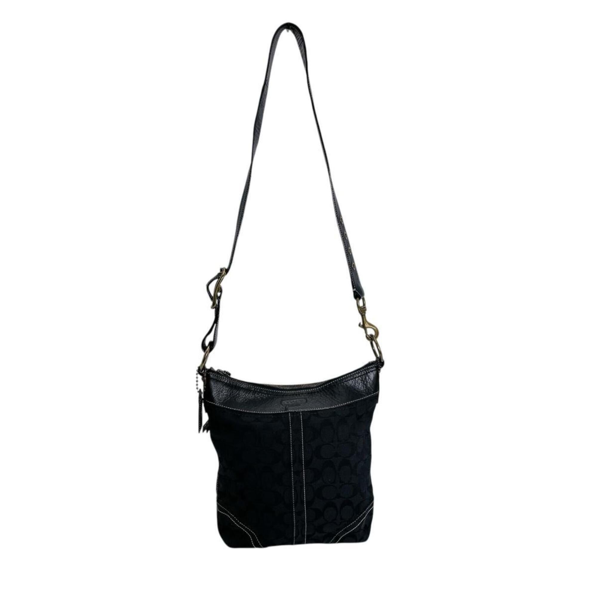 Coach Coach shoulder bag, crossbody style, signature canvas, 10403 black Size ONE SIZE - 3 Thumbnail