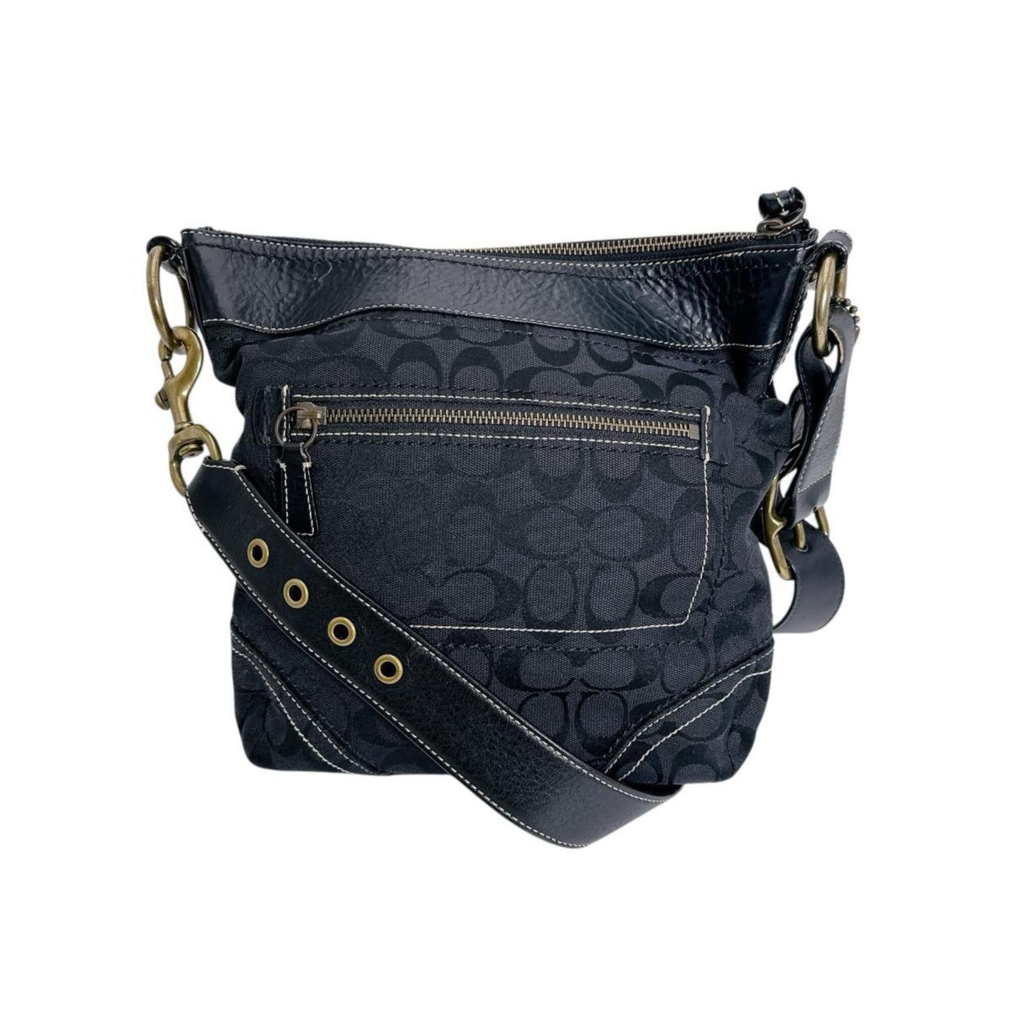 Coach Coach shoulder bag, crossbody style, signature canvas, 10403 black Size ONE SIZE - 2 Thumbnail