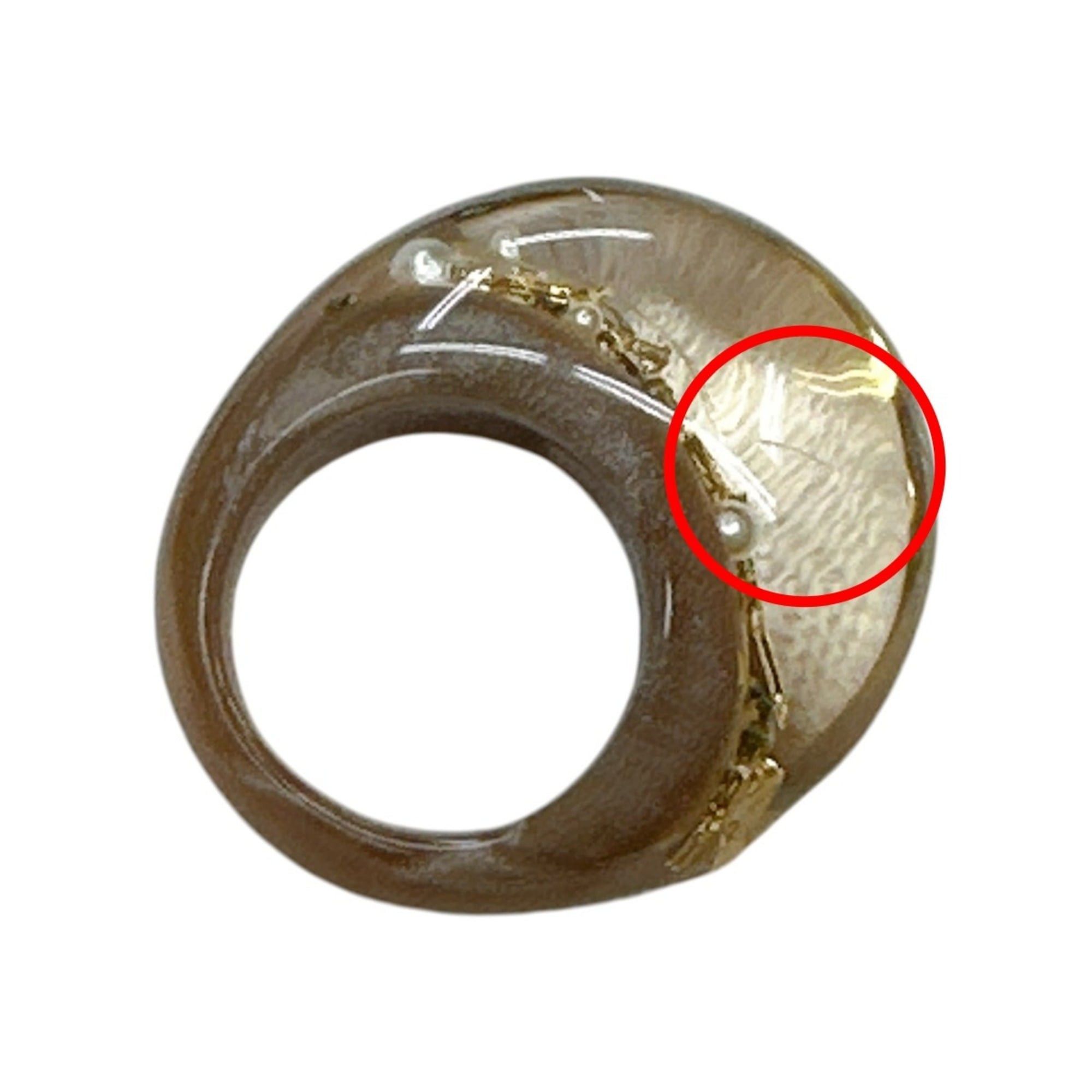 Louis Vuitton Louis Vuitton ring, size M, Bague Inclusion, M65311, brown x gold. Size ONE SIZE - 8 Thumbnail