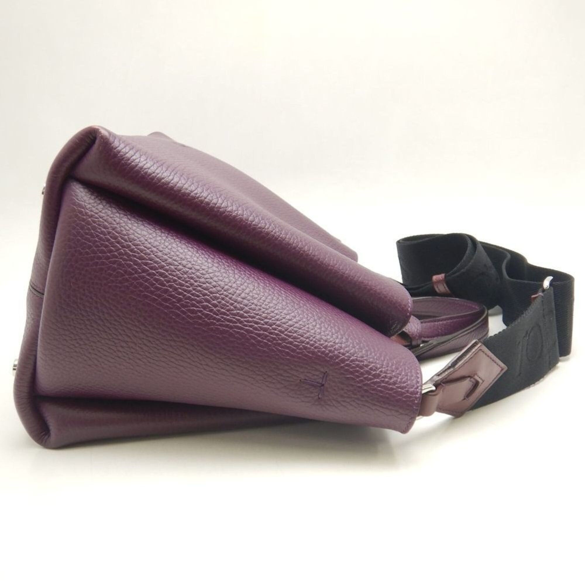 Tod's Tod's TOD’S T-Timeless Leather Mini Handbag, Purple, Women's, Item No. 253784 Size ONE SIZE - 6 Thumbnail