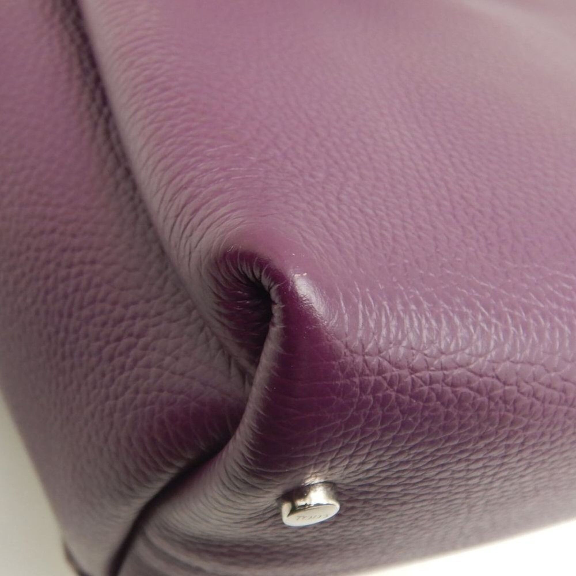 Tod's Tod's TOD’S T-Timeless Leather Mini Handbag, Purple, Women's, Item No. 253784 Size ONE SIZE - 14 Thumbnail