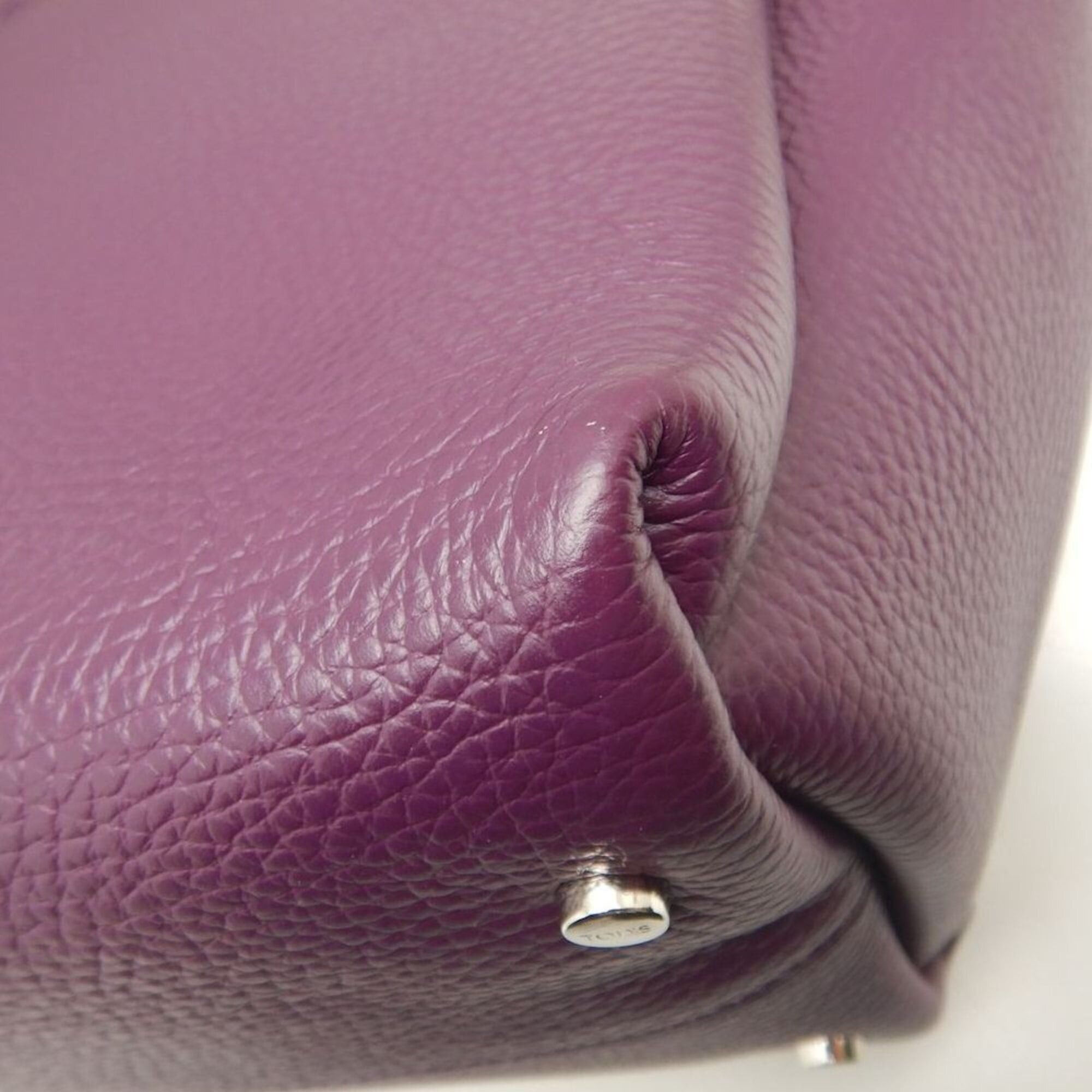 Tod's Tod's TOD’S T-Timeless Leather Mini Handbag, Purple, Women's, Item No. 253784 Size ONE SIZE - 15 Thumbnail