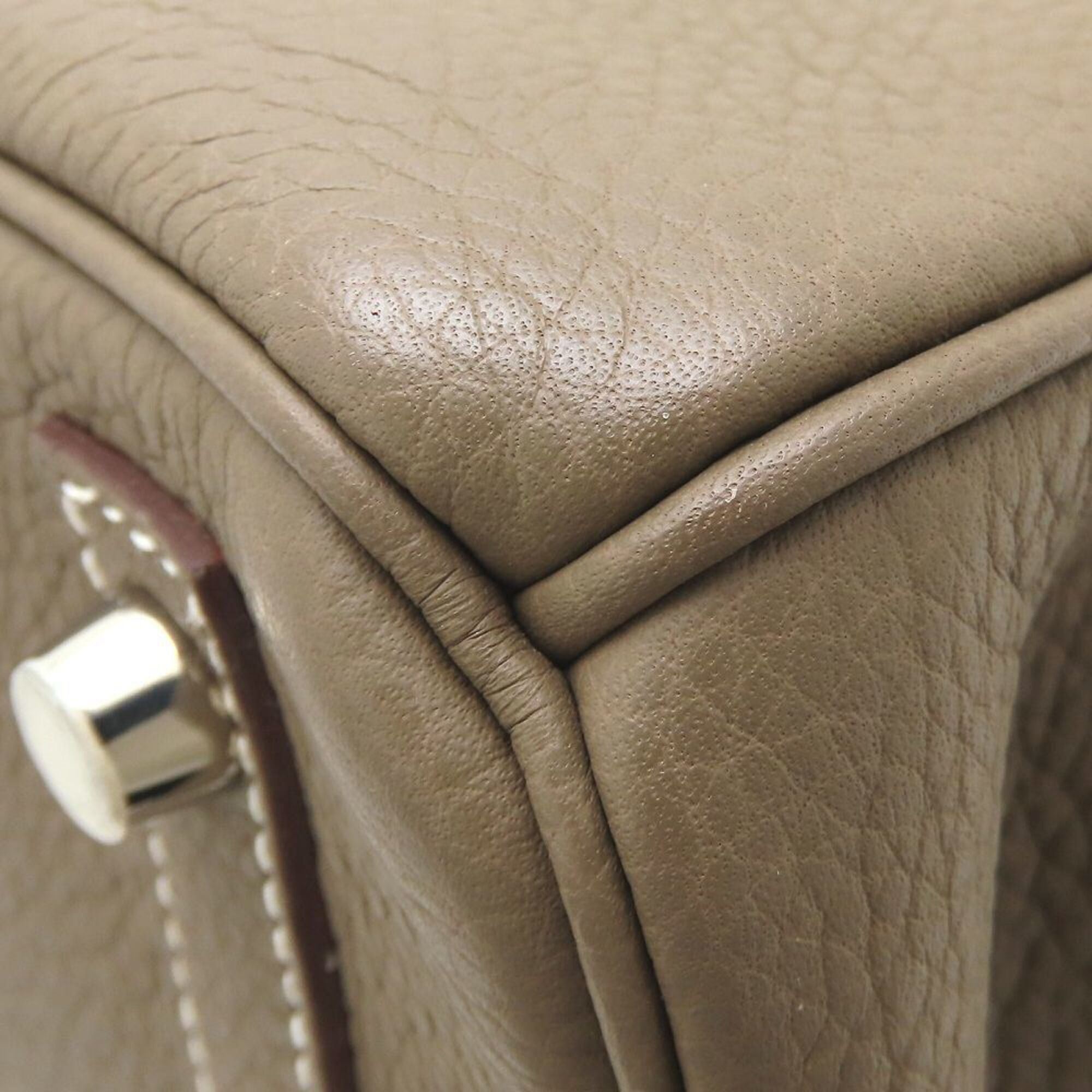 Hermes HERMES Birkin 30 Handbag, □M stamp, 2009, Togo leather, Etoupe color, Silver hardware, Women's, 353261 Size ONE SIZE - 16 Thumbnail