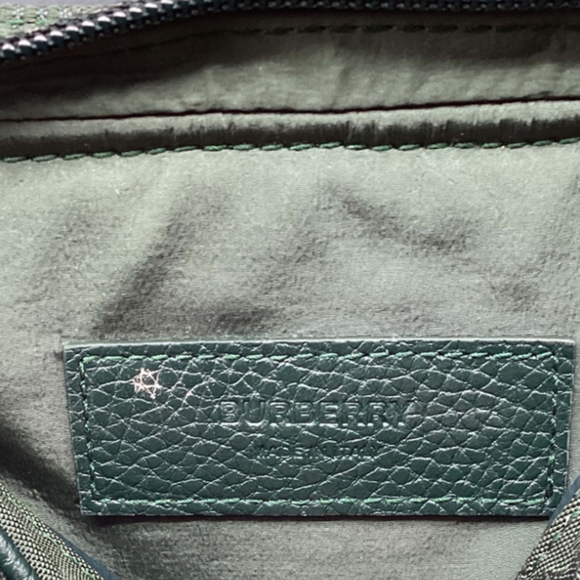 Burberry Burberry Check-Jacquard Belt Bag in Olive Polyamide Size ONE SIZE - 10 Thumbnail