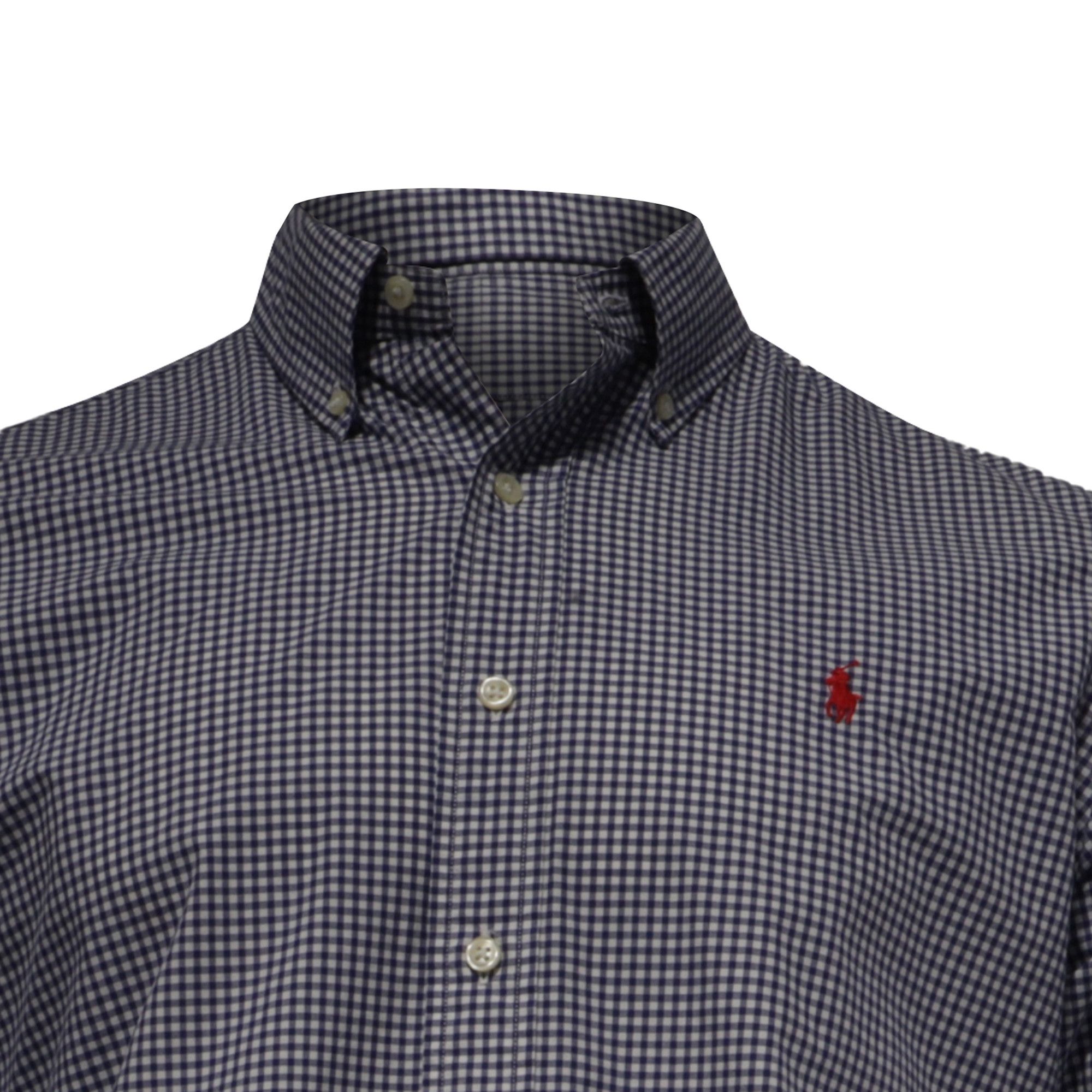 Ralph Lauren Ralph Lauren Slim Fit Checked Shirt in Navy Blue Cotton Size US L / EU 52-54 / 3 - 2 Thumbnail