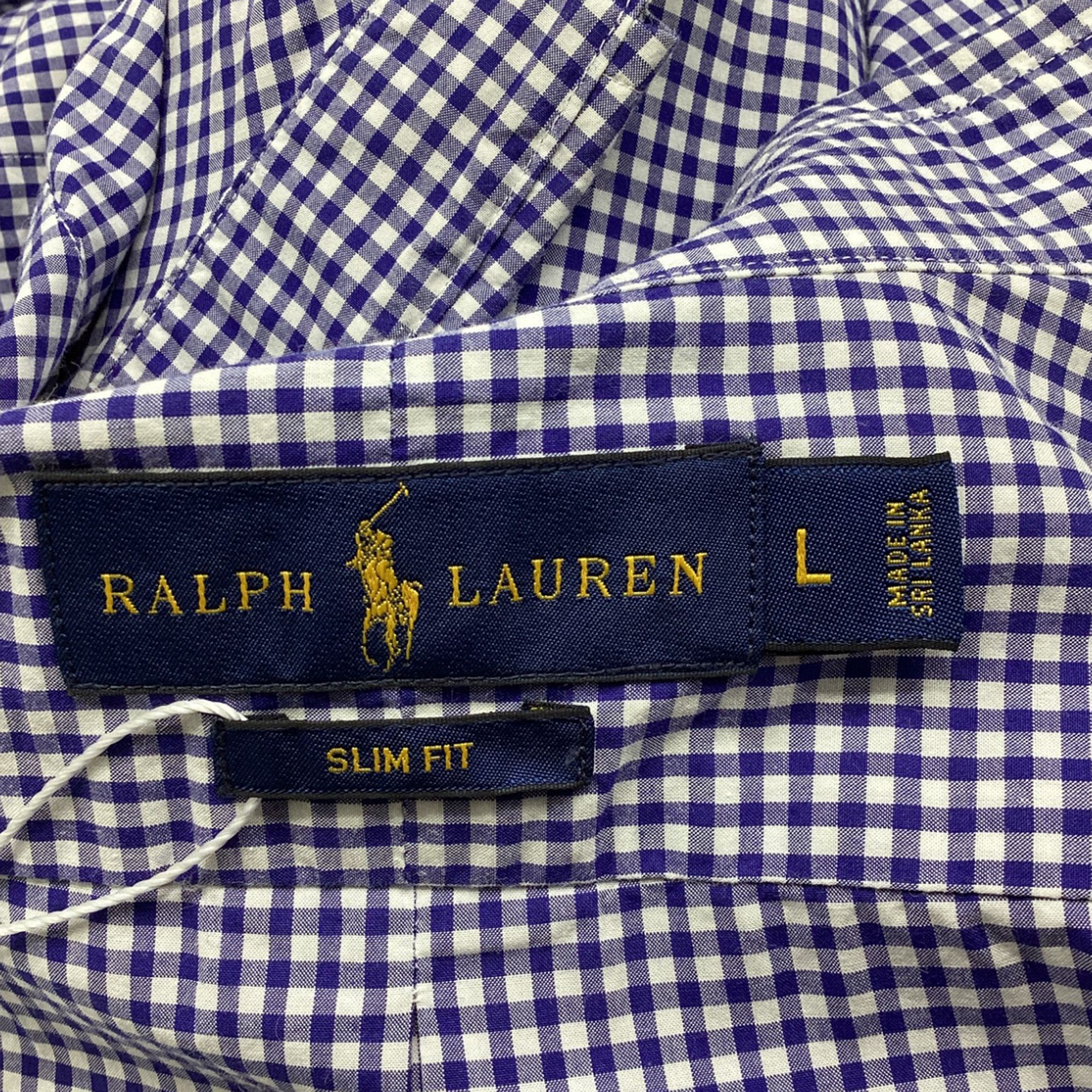 Ralph Lauren Ralph Lauren Slim Fit Checked Shirt in Navy Blue Cotton Size US L / EU 52-54 / 3 - 6 Thumbnail