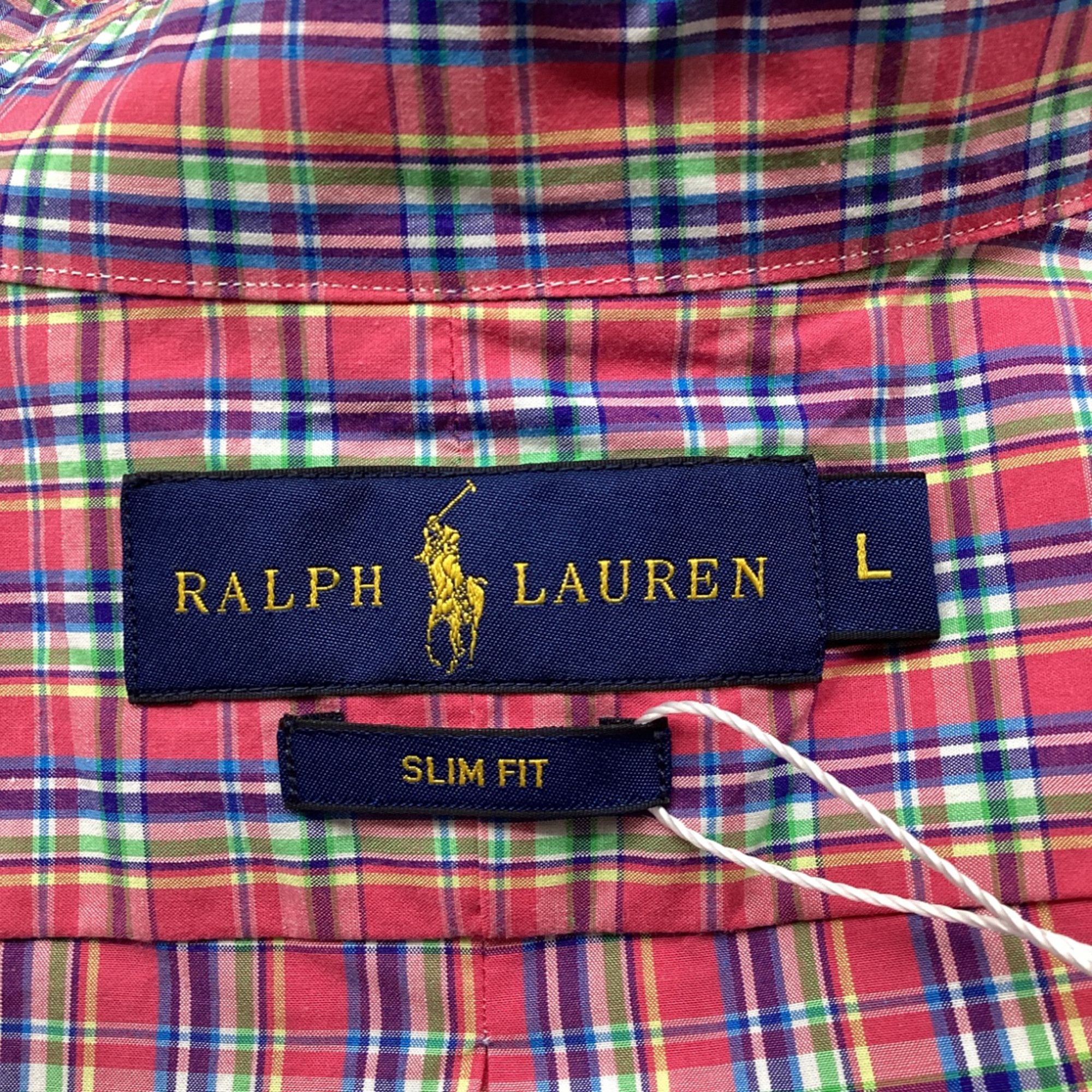 Ralph Lauren Ralph Lauren Slim Fit Checked Shirt in Red Cotton Size US M / EU 48-50 / 2 - 6 Thumbnail