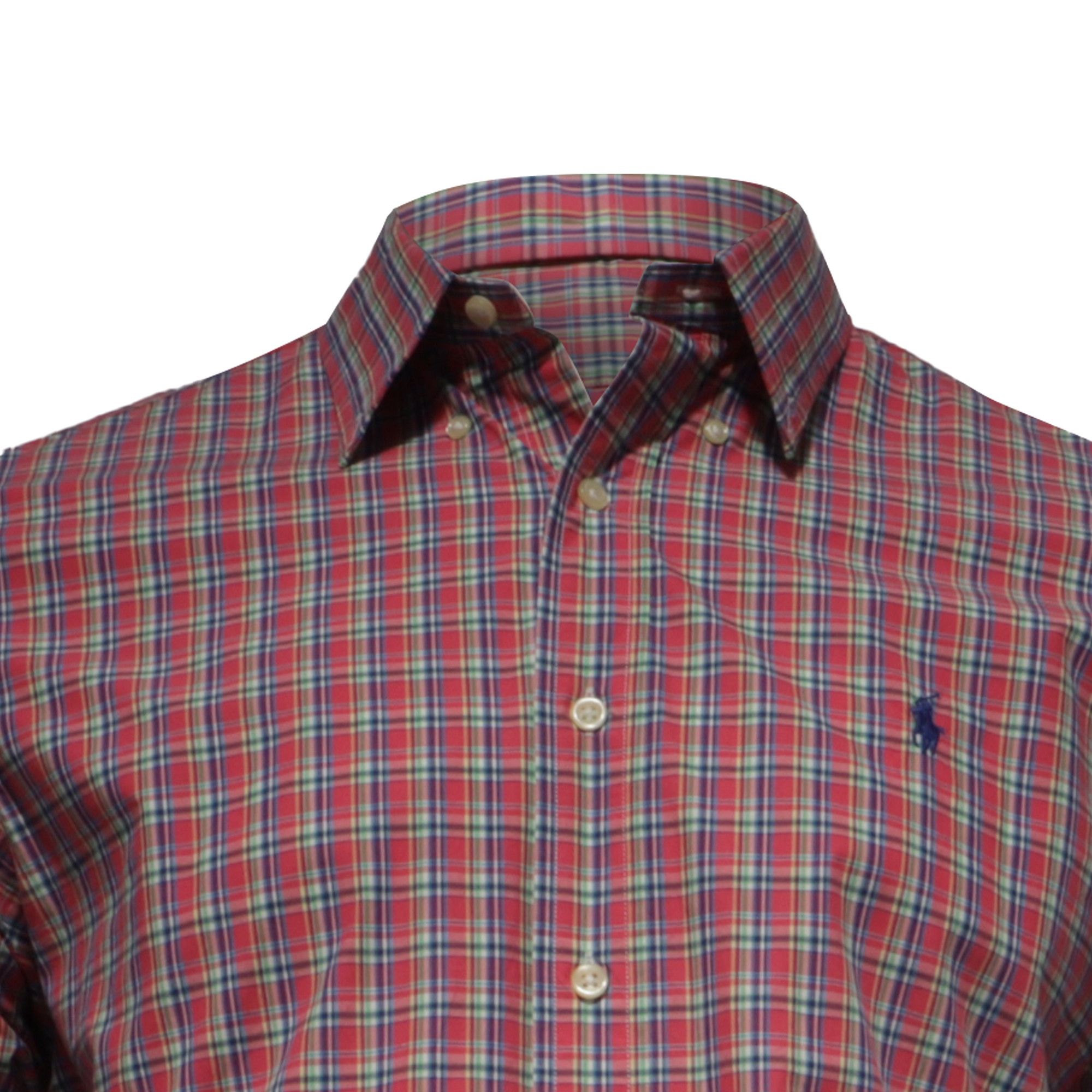 Ralph Lauren Ralph Lauren Slim Fit Checked Shirt in Red Cotton Size US M / EU 48-50 / 2 - 2 Thumbnail
