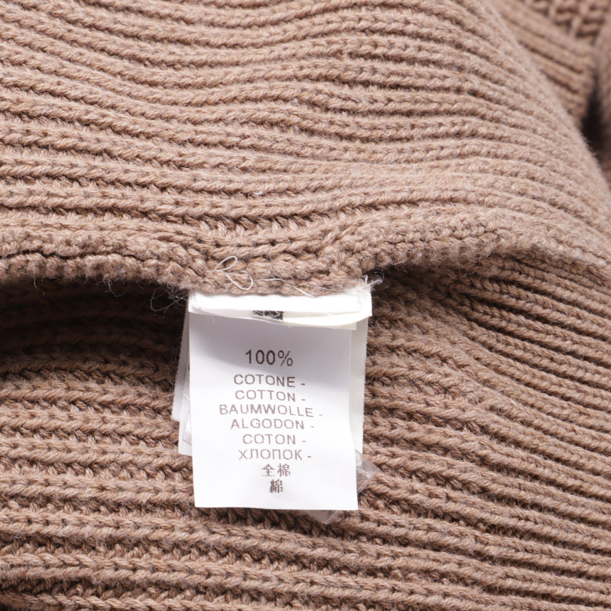 Brunello Cucinelli Brunello Cucinelli Knitted Crewneck Sweater in Brown Cotton Size US M / EU 48-50 / 2 - 6 Thumbnail