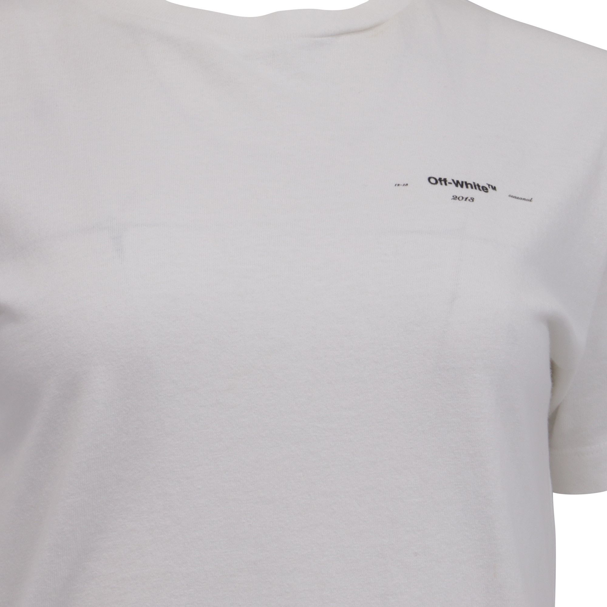 Off-White Off-White 2013 Logo-Print T-Shirt in White Cotton Size US M / EU 48-50 / 2 - 2 Thumbnail