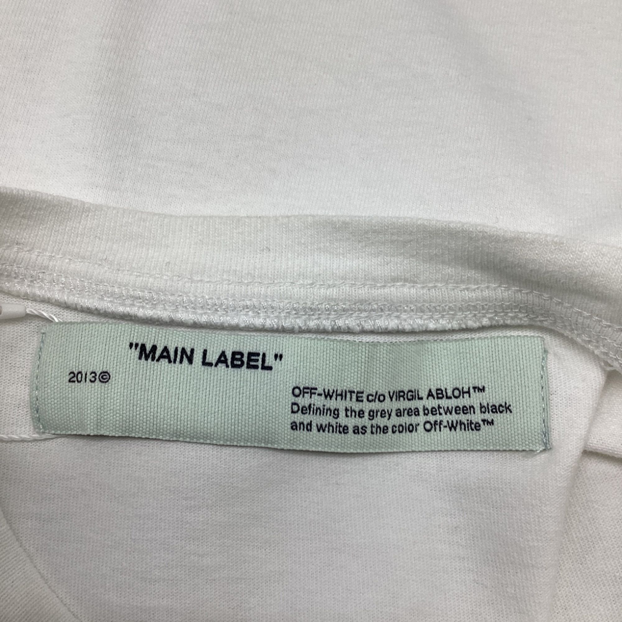 Off-White Off-White 2013 Logo-Print T-Shirt in White Cotton Size US M / EU 48-50 / 2 - 8 Thumbnail