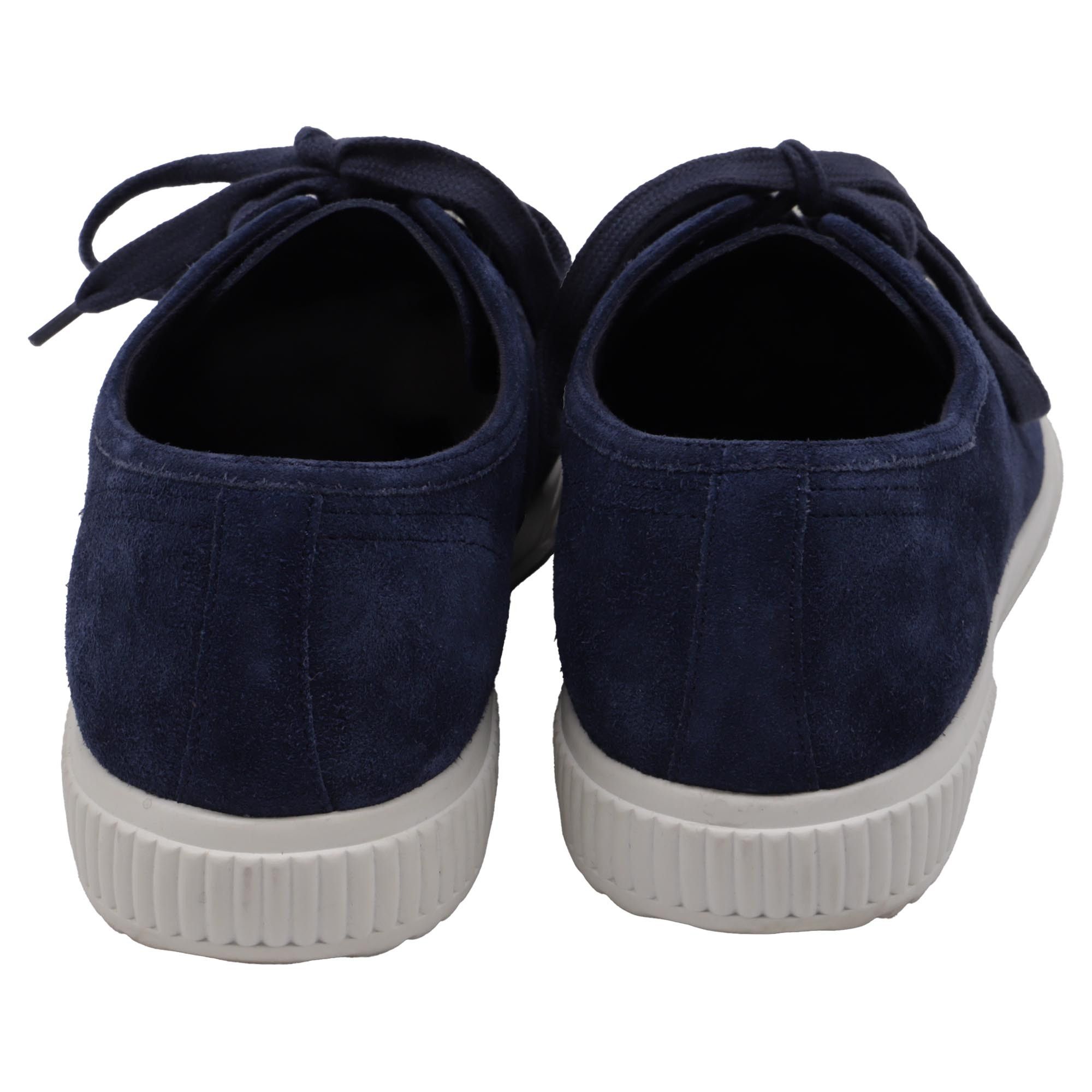 Prada Prada Sport Cap-Toe Low-Top Sneakers in Nay Blue Suede Size US 8 / EU 41 - 5 Thumbnail