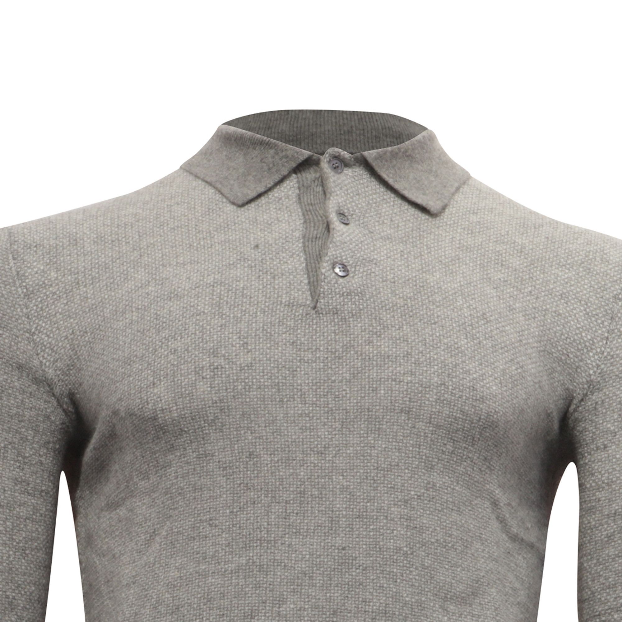Ralph Lauren Ralph Lauren Purple Label Polo Shirt in Grey Cashmere Size US XS / EU 42 / 0 - 2 Thumbnail