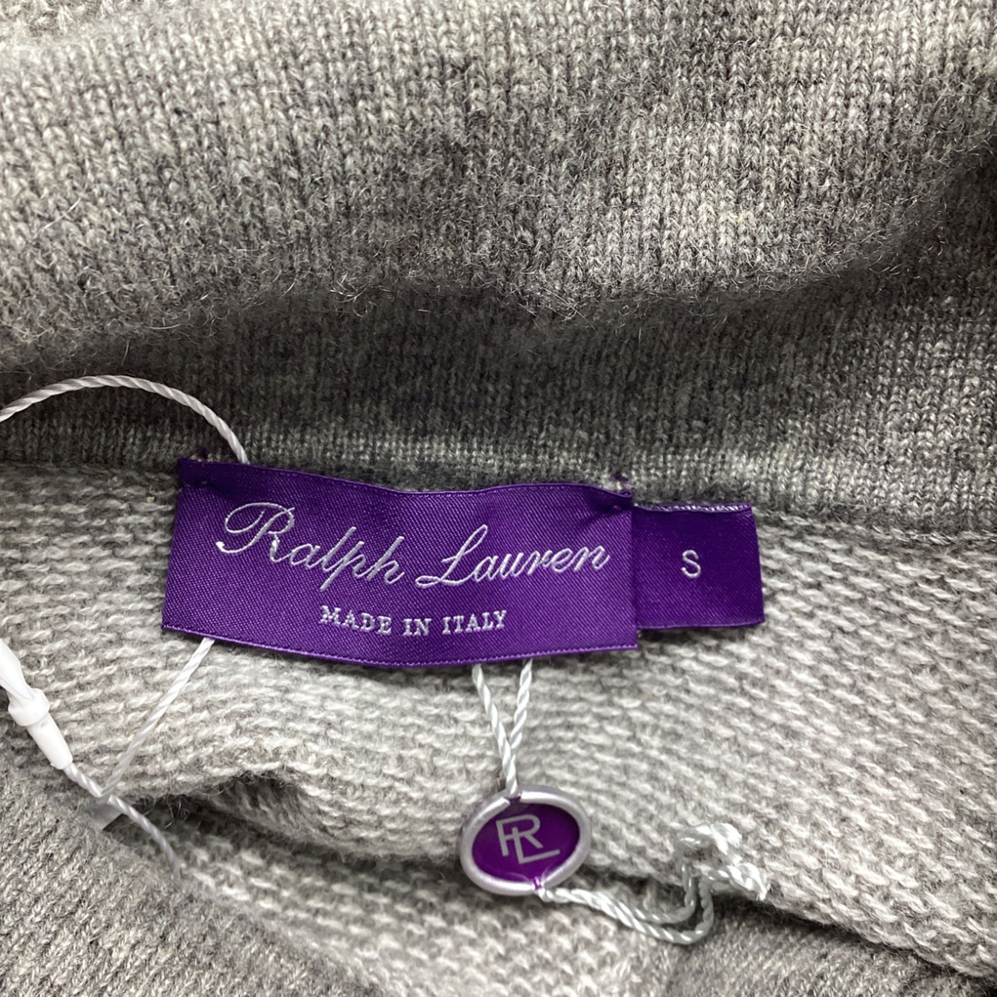 Ralph Lauren Ralph Lauren Purple Label Polo Shirt in Grey Cashmere Size US XS / EU 42 / 0 - 6 Thumbnail
