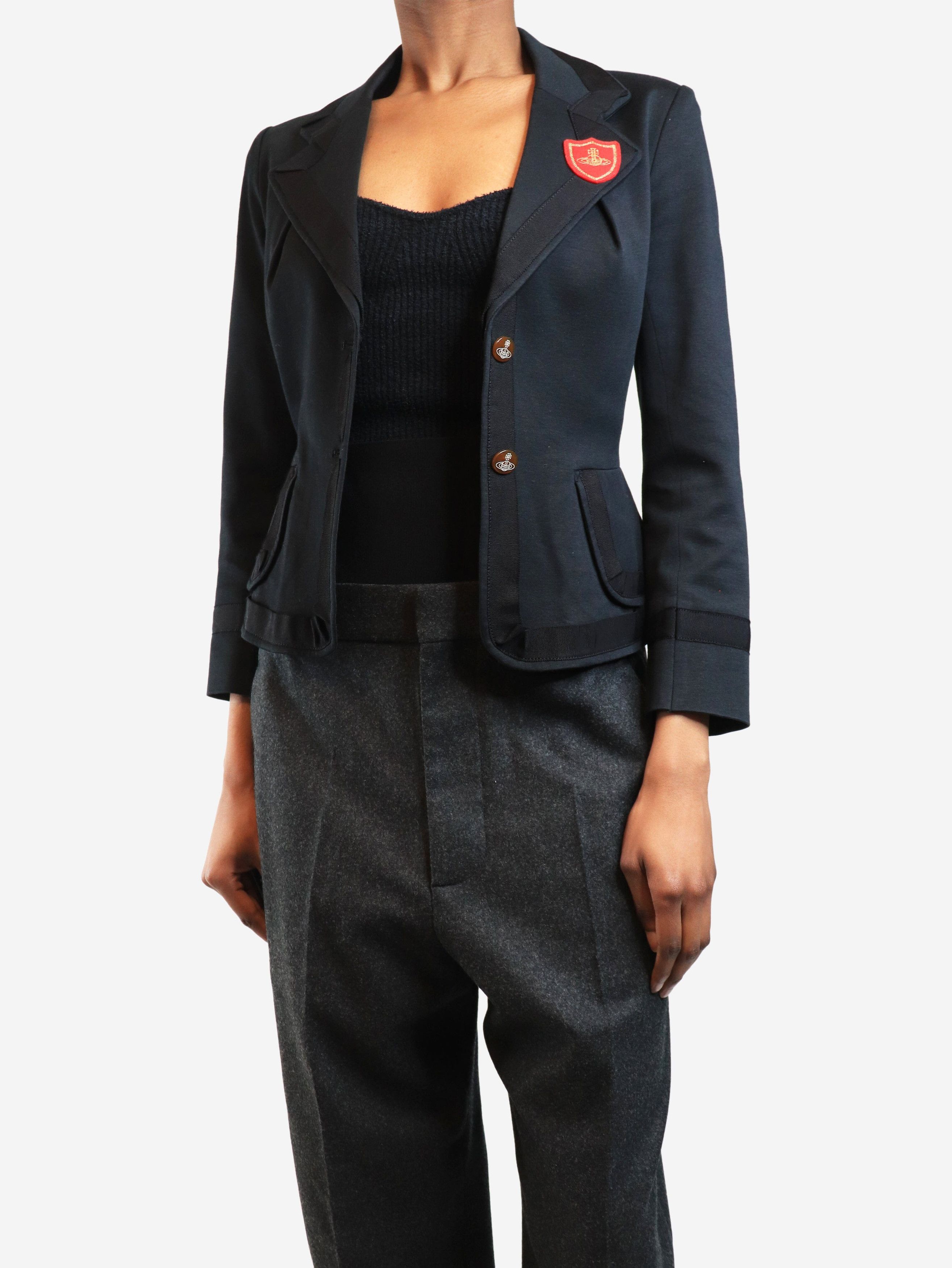 Other Black vintage fitted school blazer - UK 6 Size XS / US 0-2 / IT 36-38 - 4 Thumbnail