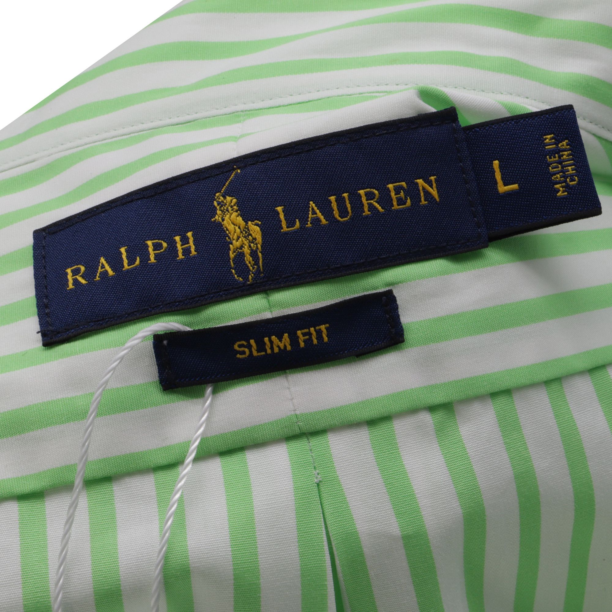 Ralph Lauren Polo Ralph Lauren Striped Shirt in Green Cotton Size US L / EU 52-54 / 3 - 5 Thumbnail
