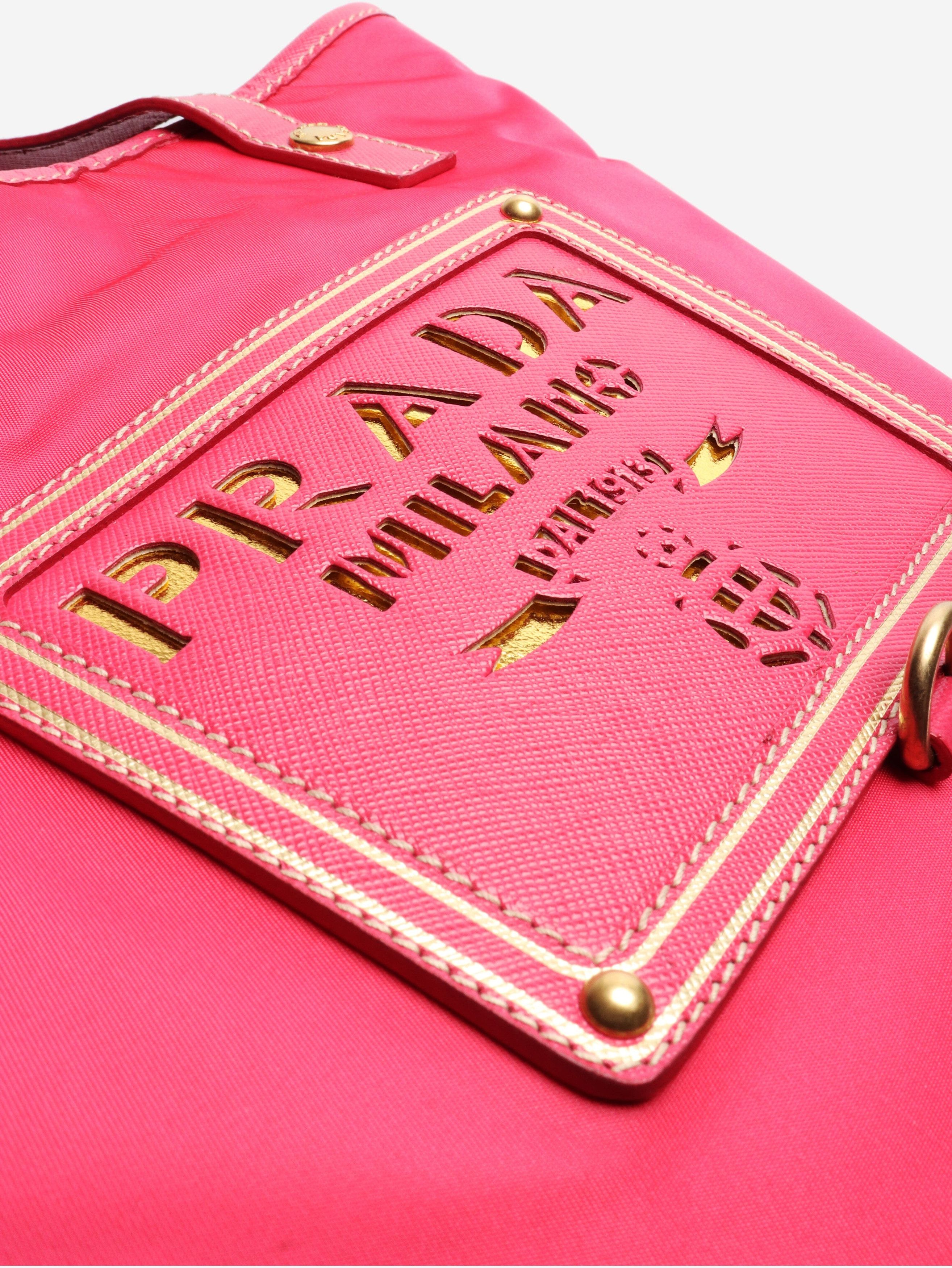 Prada Pink nylon tote bag Size ONE SIZE - 5 Thumbnail