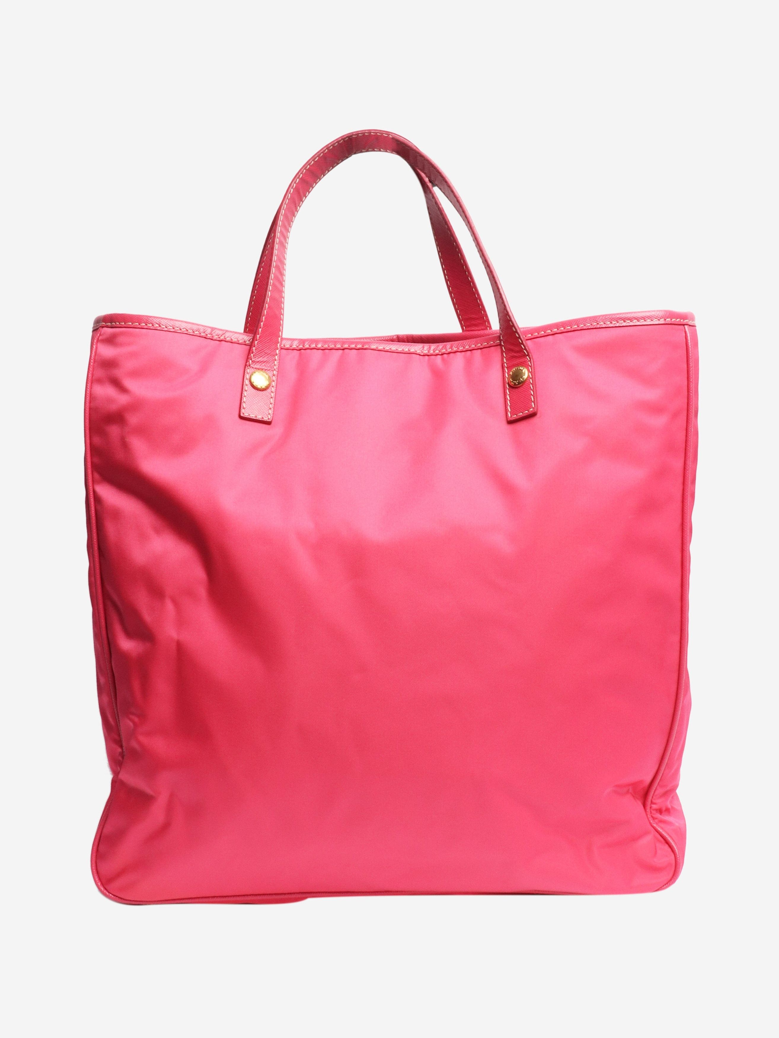 Prada Pink nylon tote bag Size ONE SIZE - 3 Thumbnail