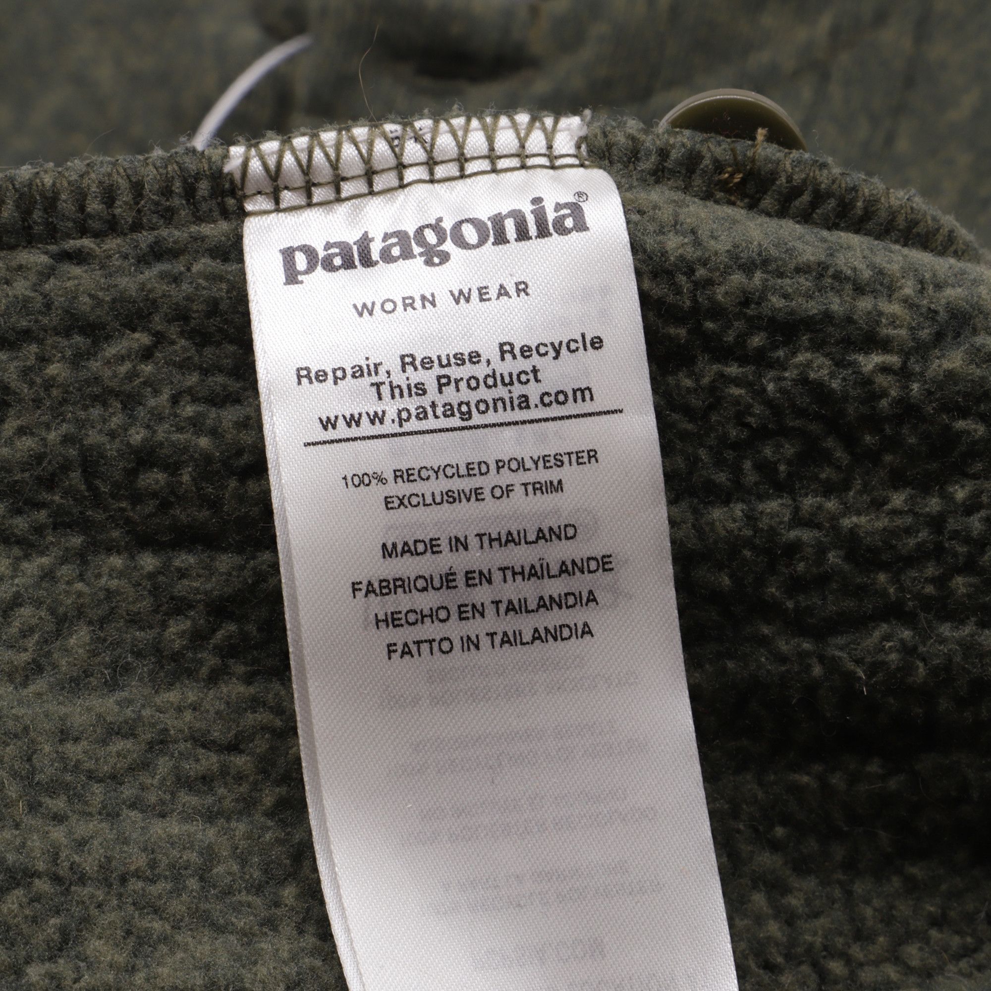 Patagonia Patagonia Ribbed-Knit Sweater in Olive Polyester Size US XL / EU 56 / 4 - 6 Thumbnail