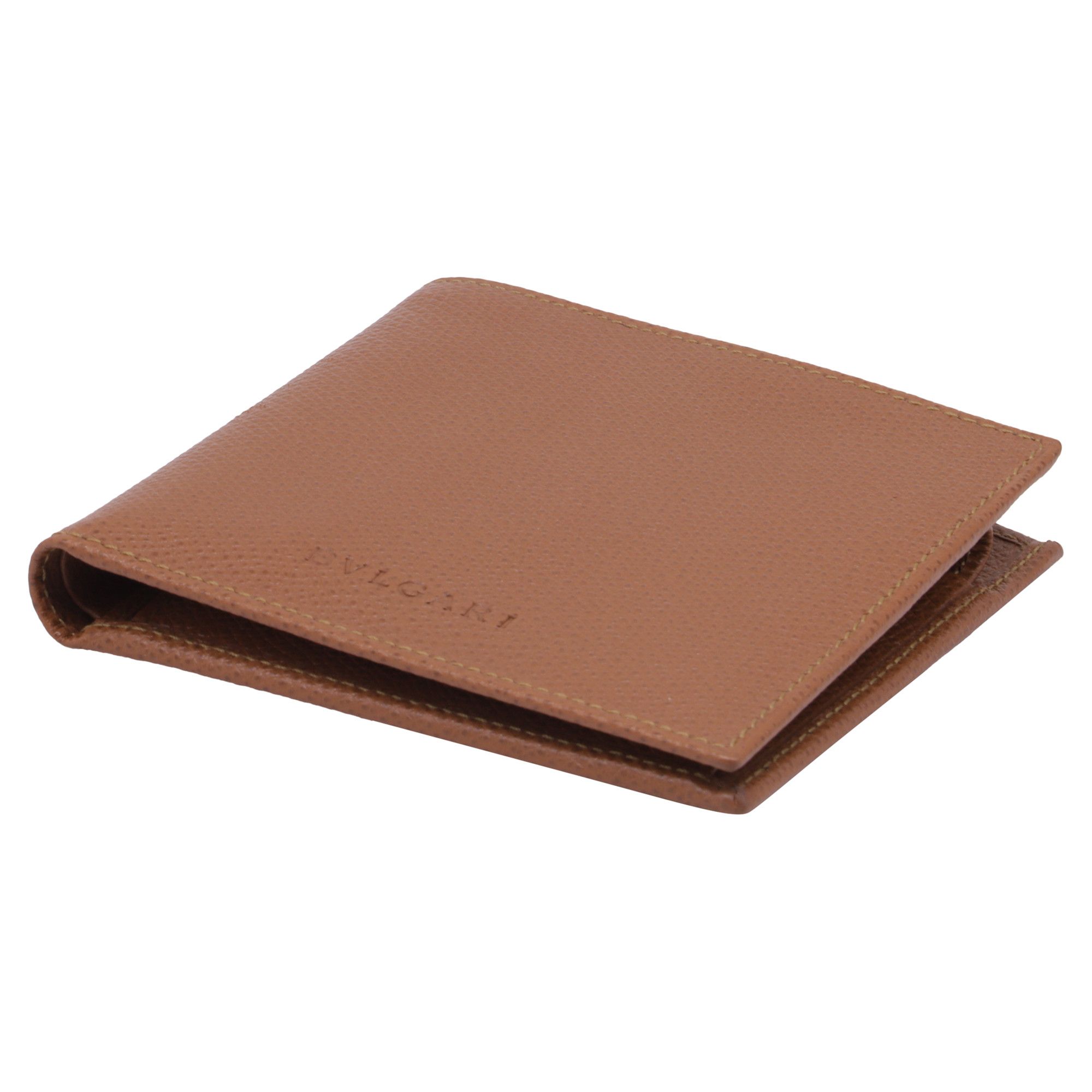 Bvlgari Bvlgari Bi-Fold Wallet in Brown Leather Size ONE SIZE - 5 Thumbnail