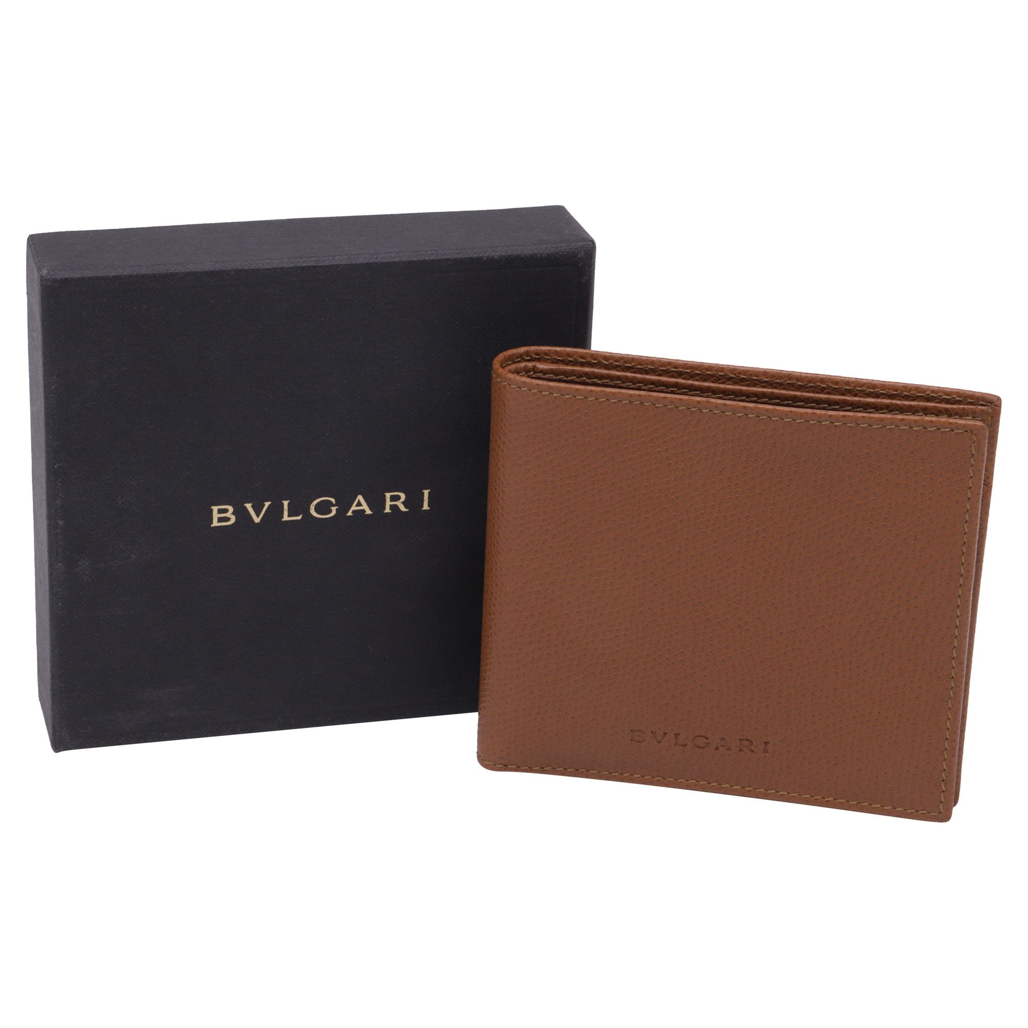 Bvlgari Bvlgari Bi-Fold Wallet in Brown Leather Size ONE SIZE - 7 Thumbnail
