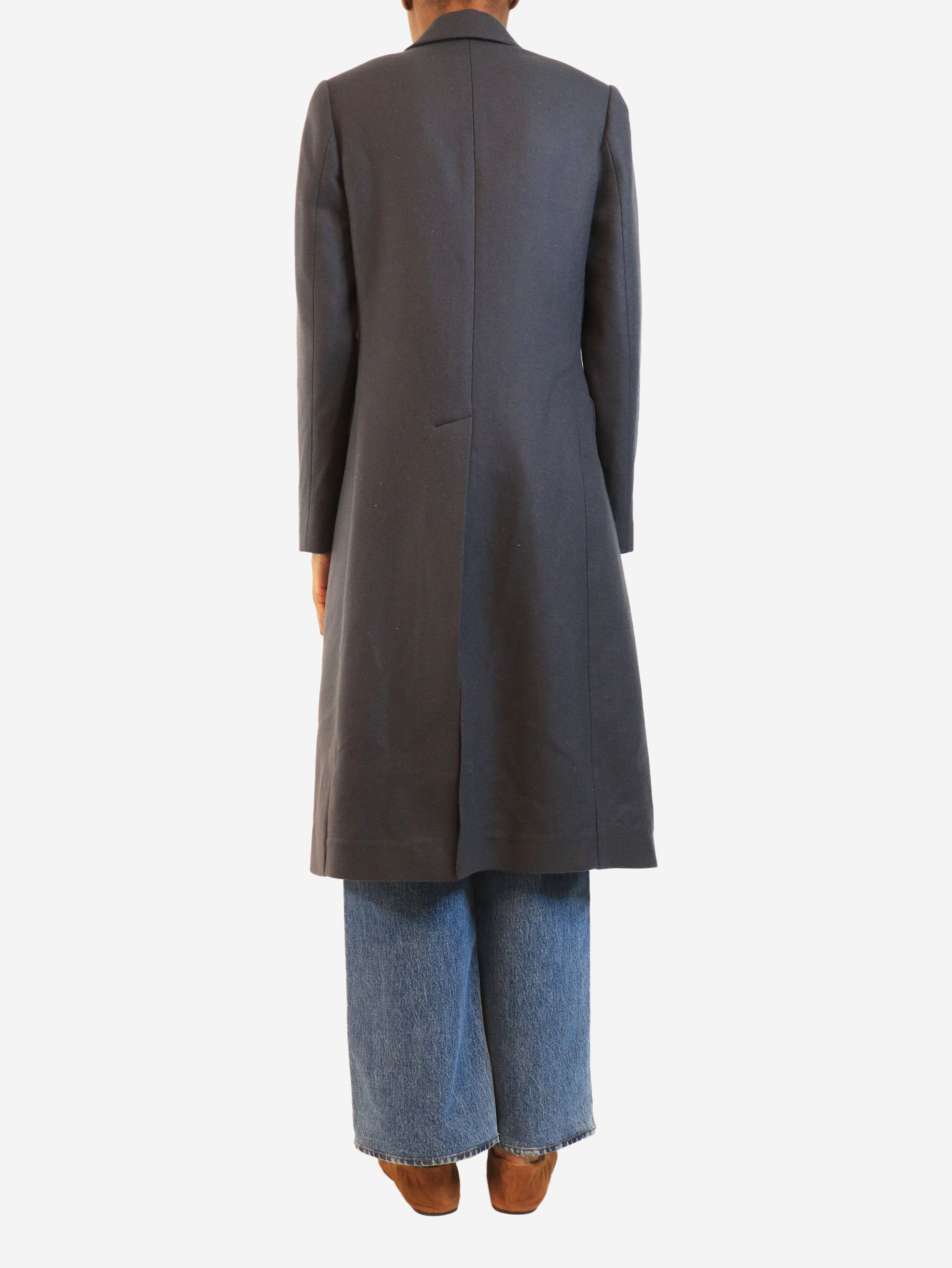 Brunello Cucinelli Navy double-breasted cashmere coat - UK 8 Size S / US 4 / IT 40 - 2 Thumbnail