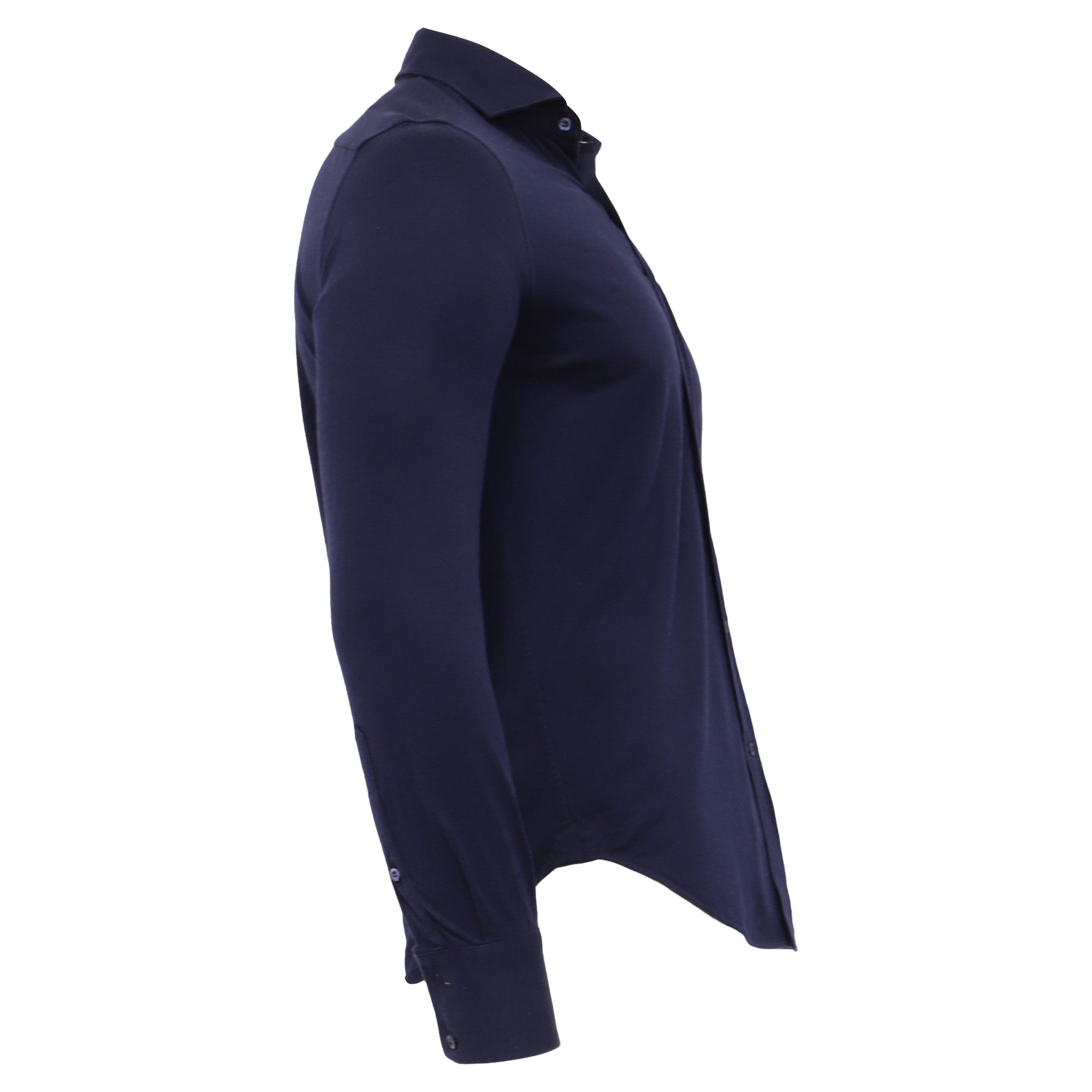 Brunello Cucinelli Brunello Cucinelli Button Down Shirt in Navy Blue Cotton Size US L / EU 52-54 / 3 - 3 Thumbnail