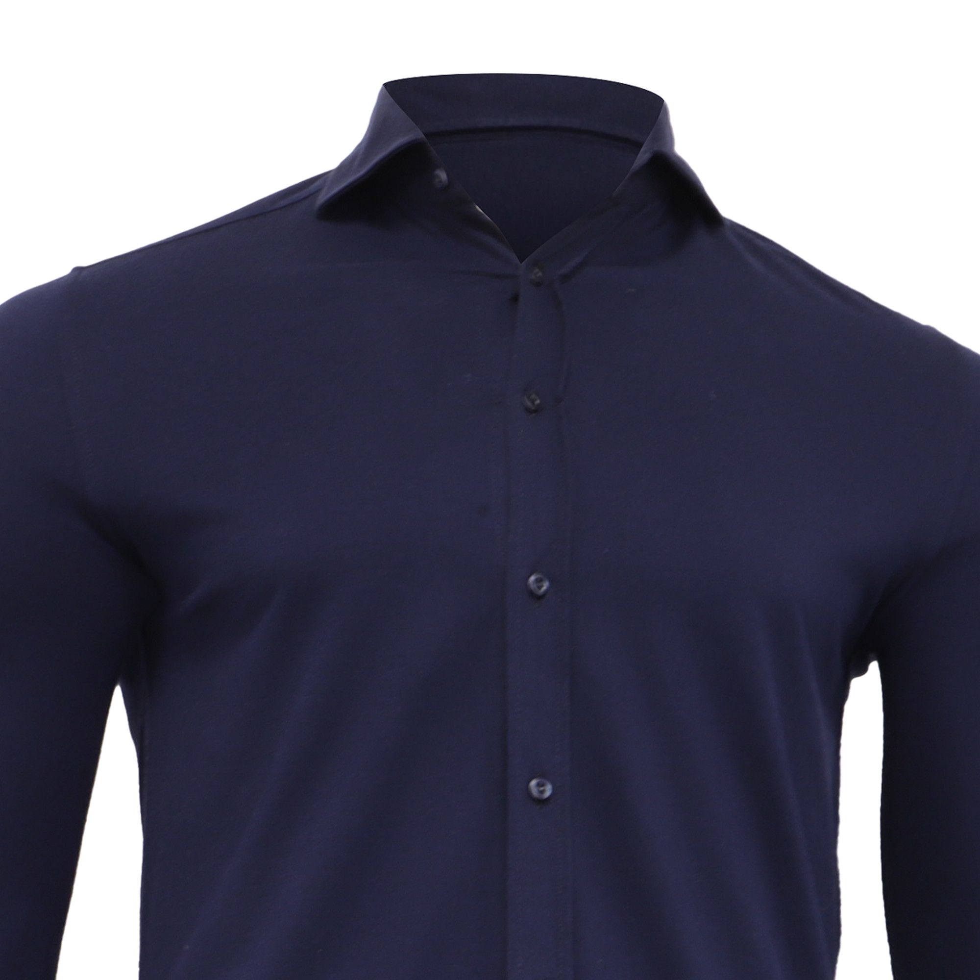 Brunello Cucinelli Brunello Cucinelli Button Down Shirt in Navy Blue Cotton Size US L / EU 52-54 / 3 - 2 Thumbnail