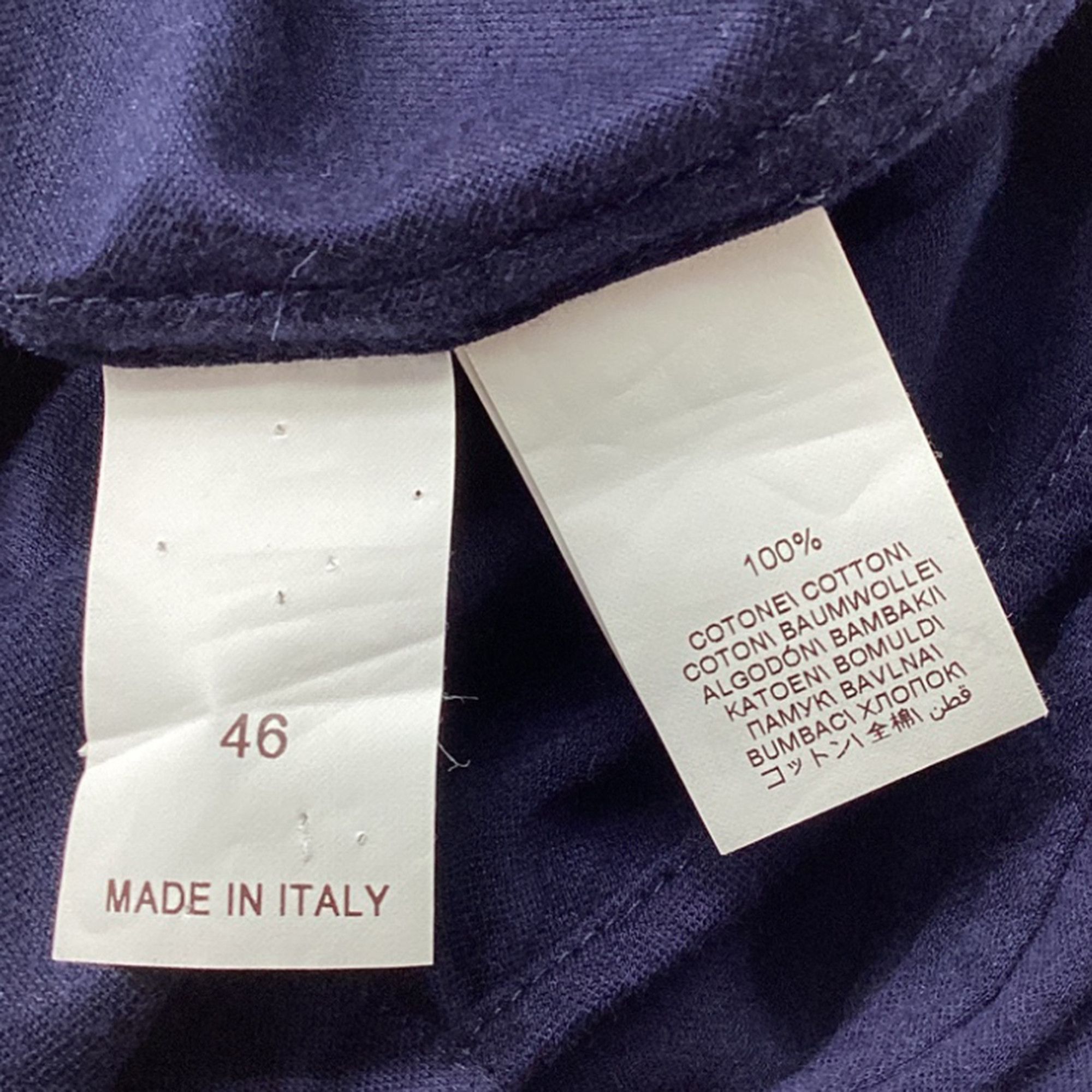 Brunello Cucinelli Brunello Cucinelli Button Down Shirt in Navy Blue Cotton Size US L / EU 52-54 / 3 - 6 Thumbnail