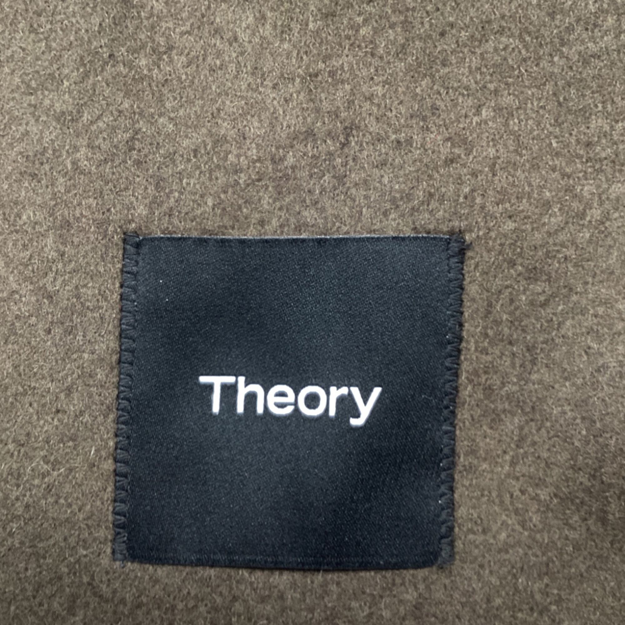 Theory Theory Single-Breasted Coat in Brown Wool Size US XS / EU 42 / 0 - 6 Thumbnail