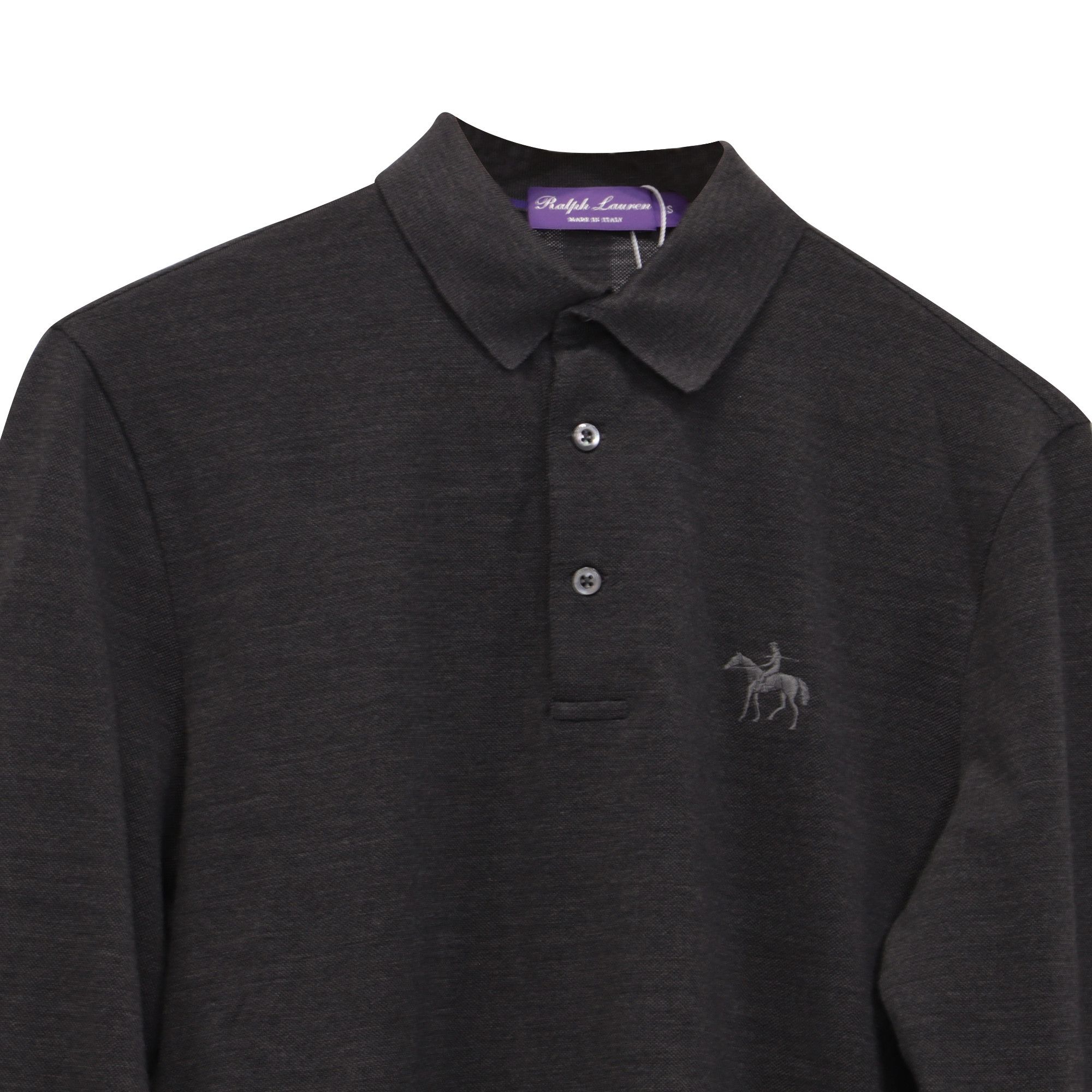 Ralph Lauren Ralph Lauren Purple Label Logo-Embroidered Polo Shirt in Gre Size US XS / EU 42 / 0 - 2 Thumbnail