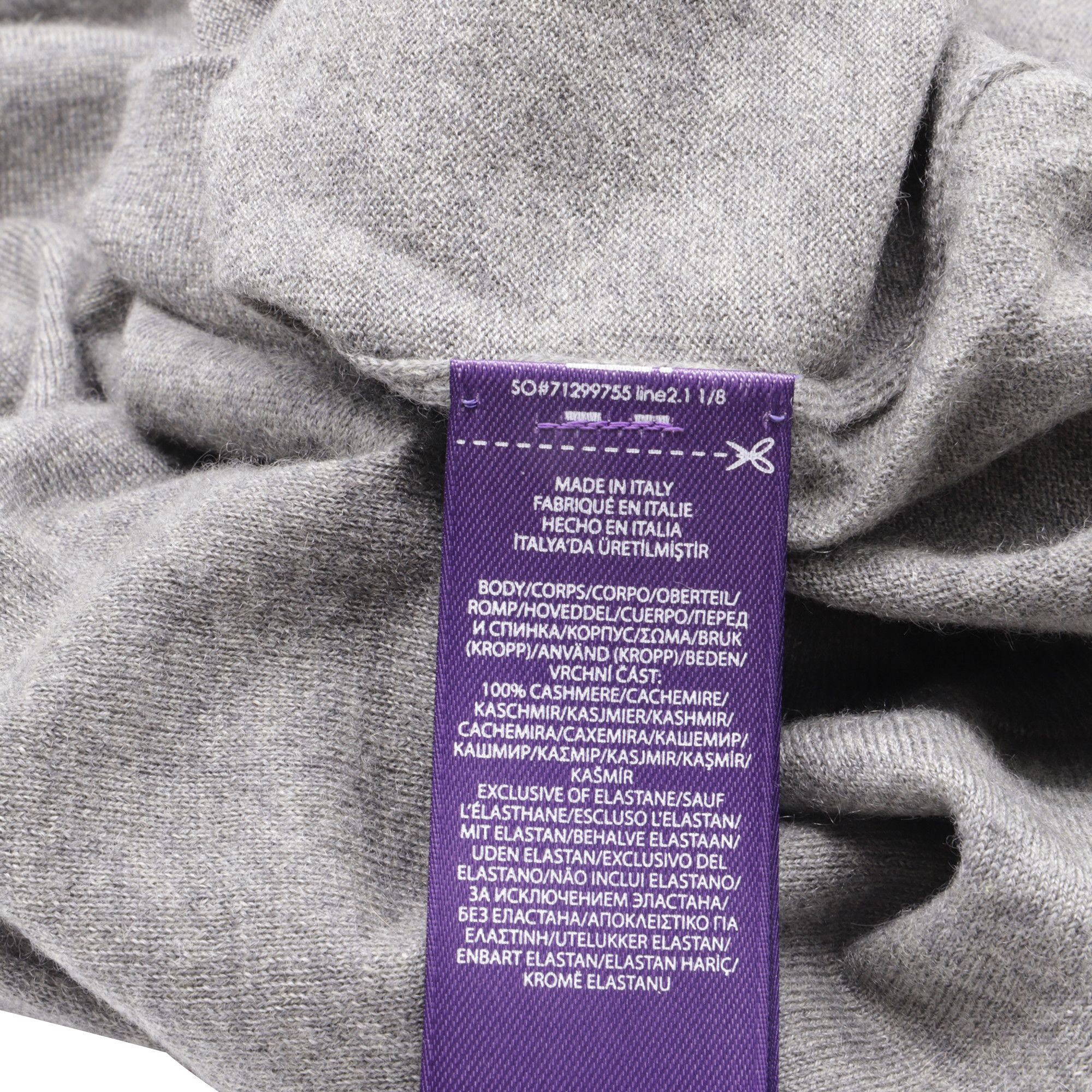 Ralph Lauren Ralph Lauren Purple Label Crewneck Sweater in Grey Cashmere Size US XS / EU 42 / 0 - 4 Thumbnail