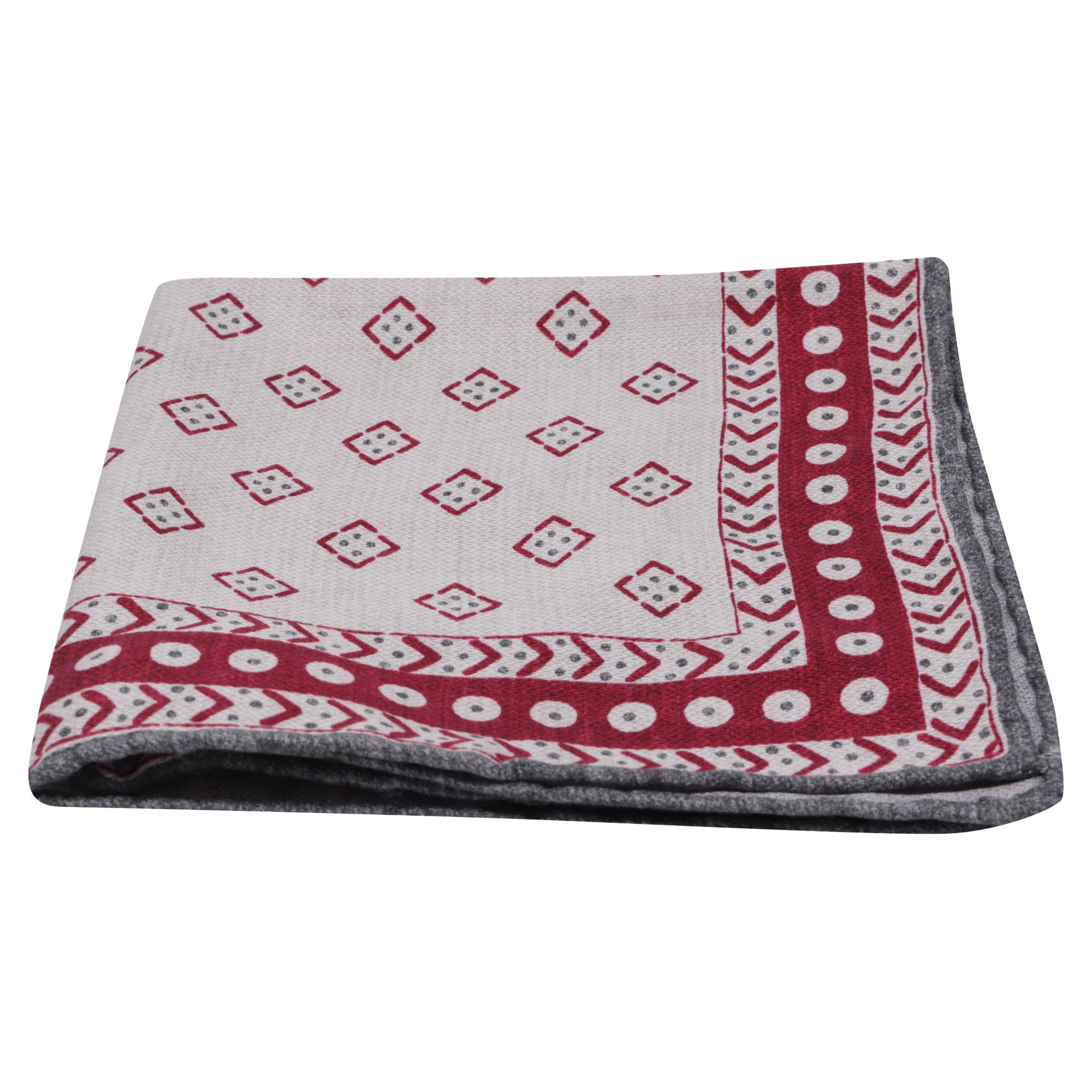 Brunello Cucinelli Brunello Cucinelli Geometric Pattern Pocket Square in Multic Size ONE SIZE - 3 Thumbnail