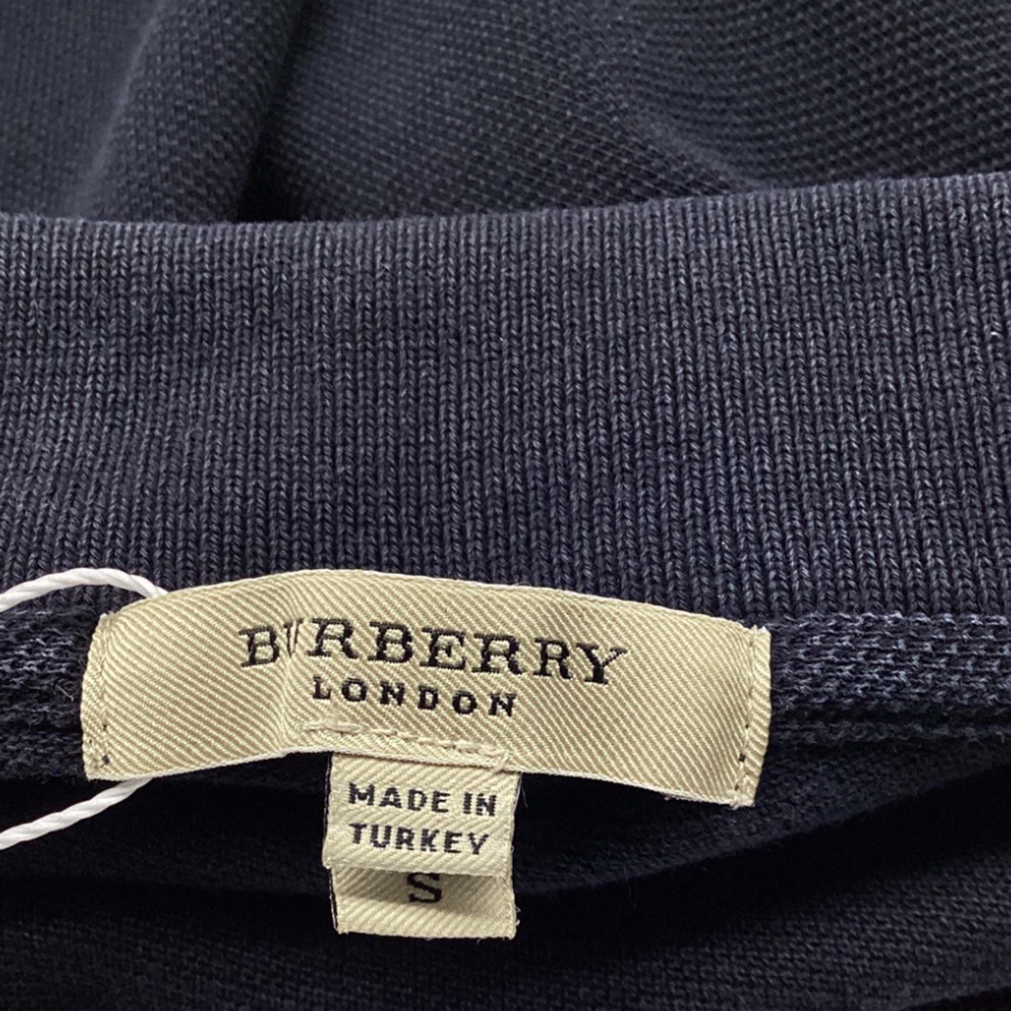 Burberry Burberry Logo-Embroidered Polo Shirt in Black Cotton Size US L / EU 52-54 / 3 - 4 Thumbnail