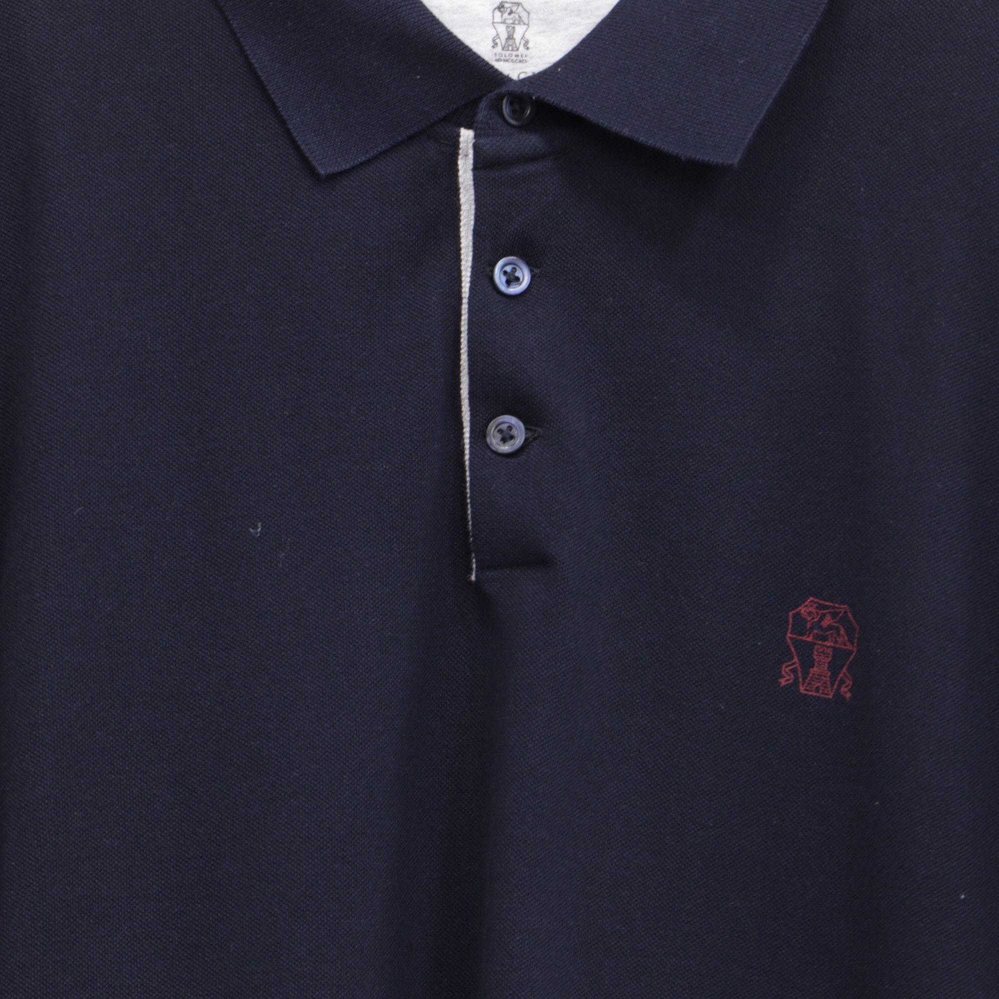 Brunello Cucinelli Brunello Cucinelli Logo-Embroidered Short Sleeve Polo Shirt Size US XS / EU 42 / 0 - 2 Thumbnail